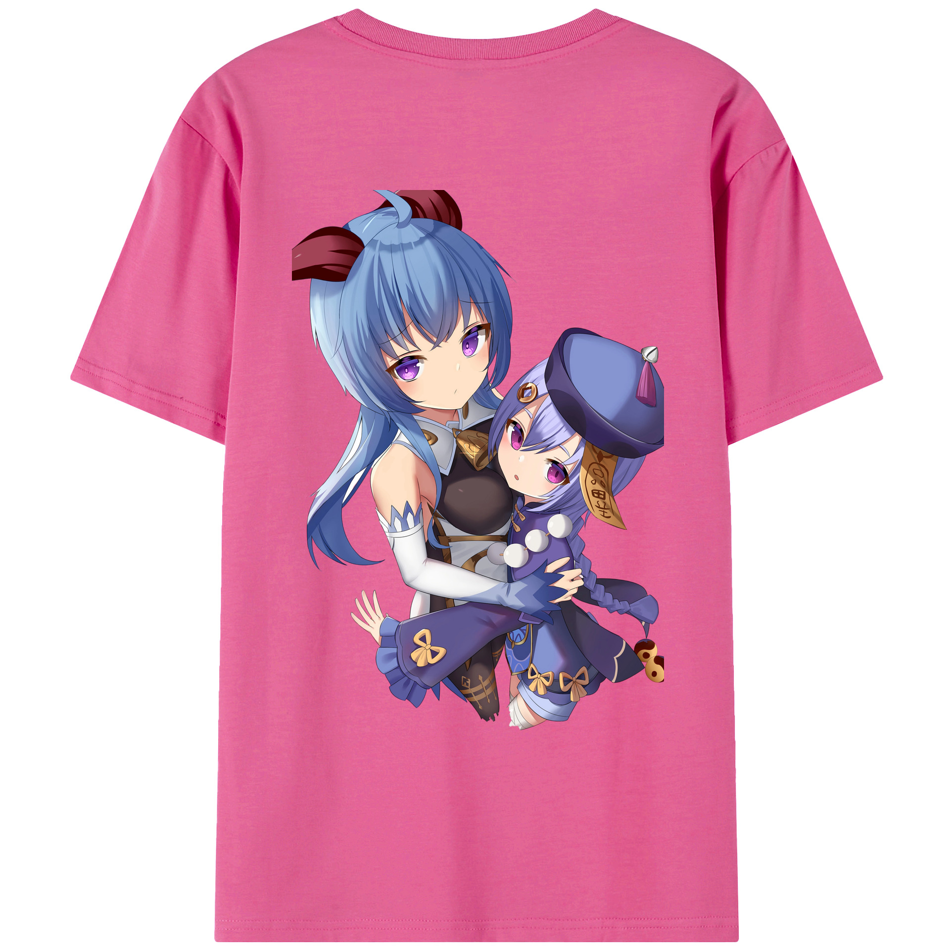 げんし神 甘雨 かんう genshin Ganyu レディース半袖Tシャツ(バックプリント)