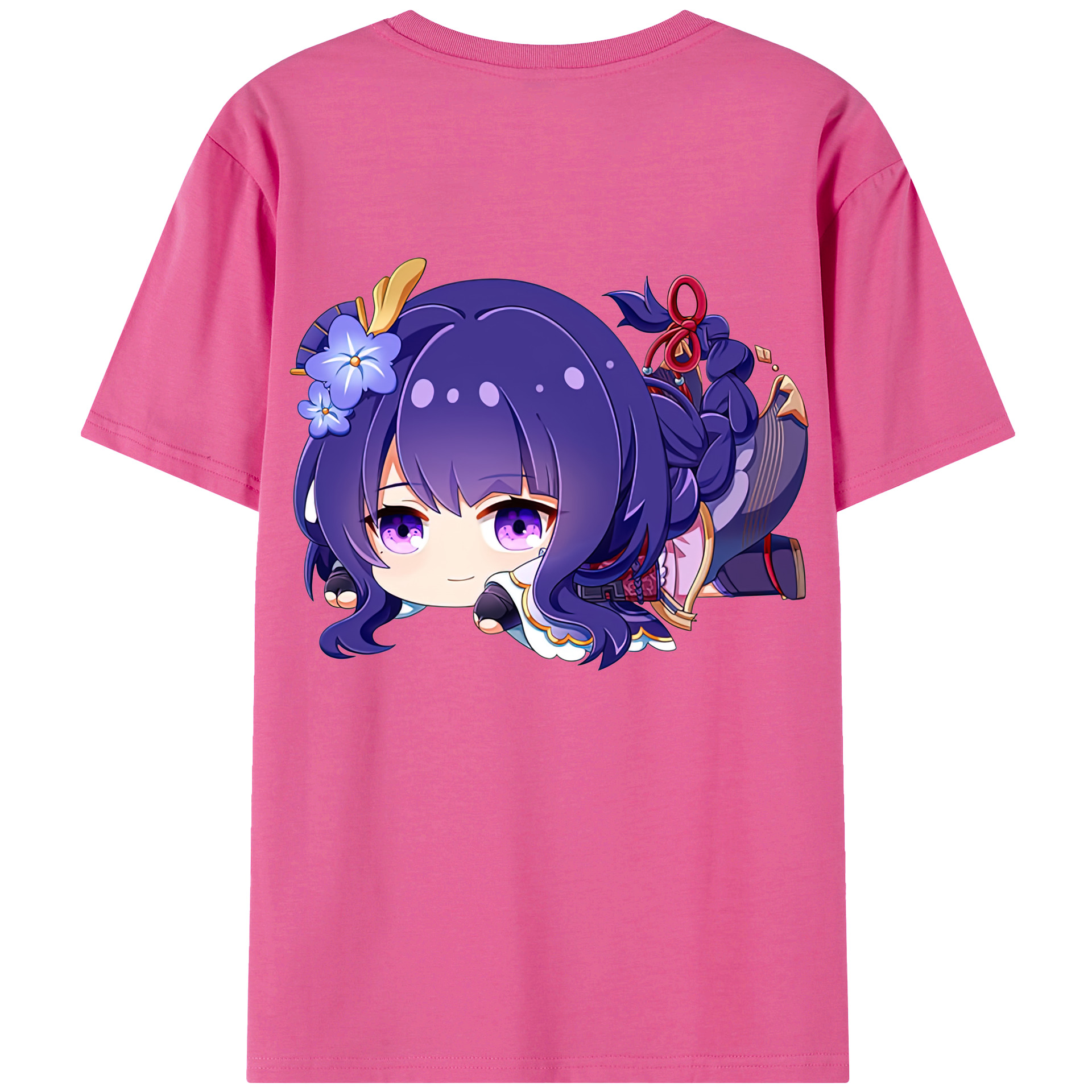 げんし神 雷電将軍 らいでんしょうぐん genshin Raiden Shogun レディース半袖Tシャツ(バックプリント)