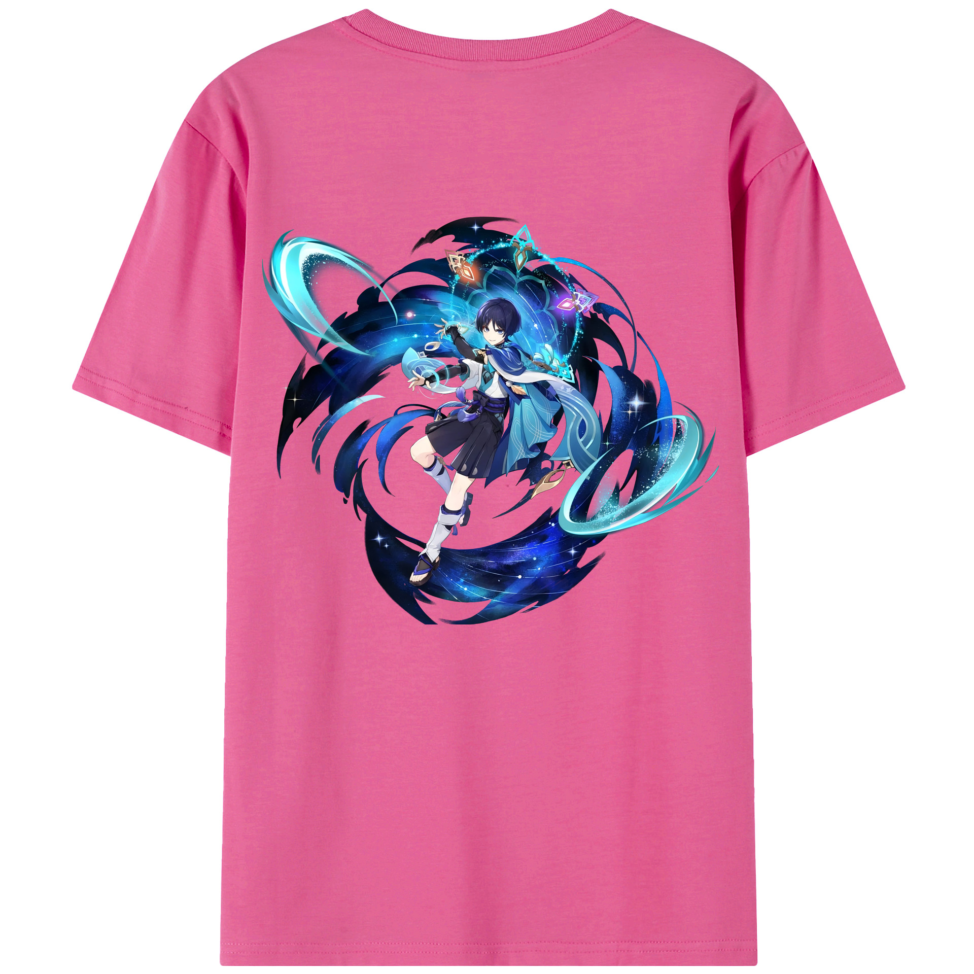 げんし神 さんペい genshin Sanpei レディース半袖Tシャツ(バックプリント)