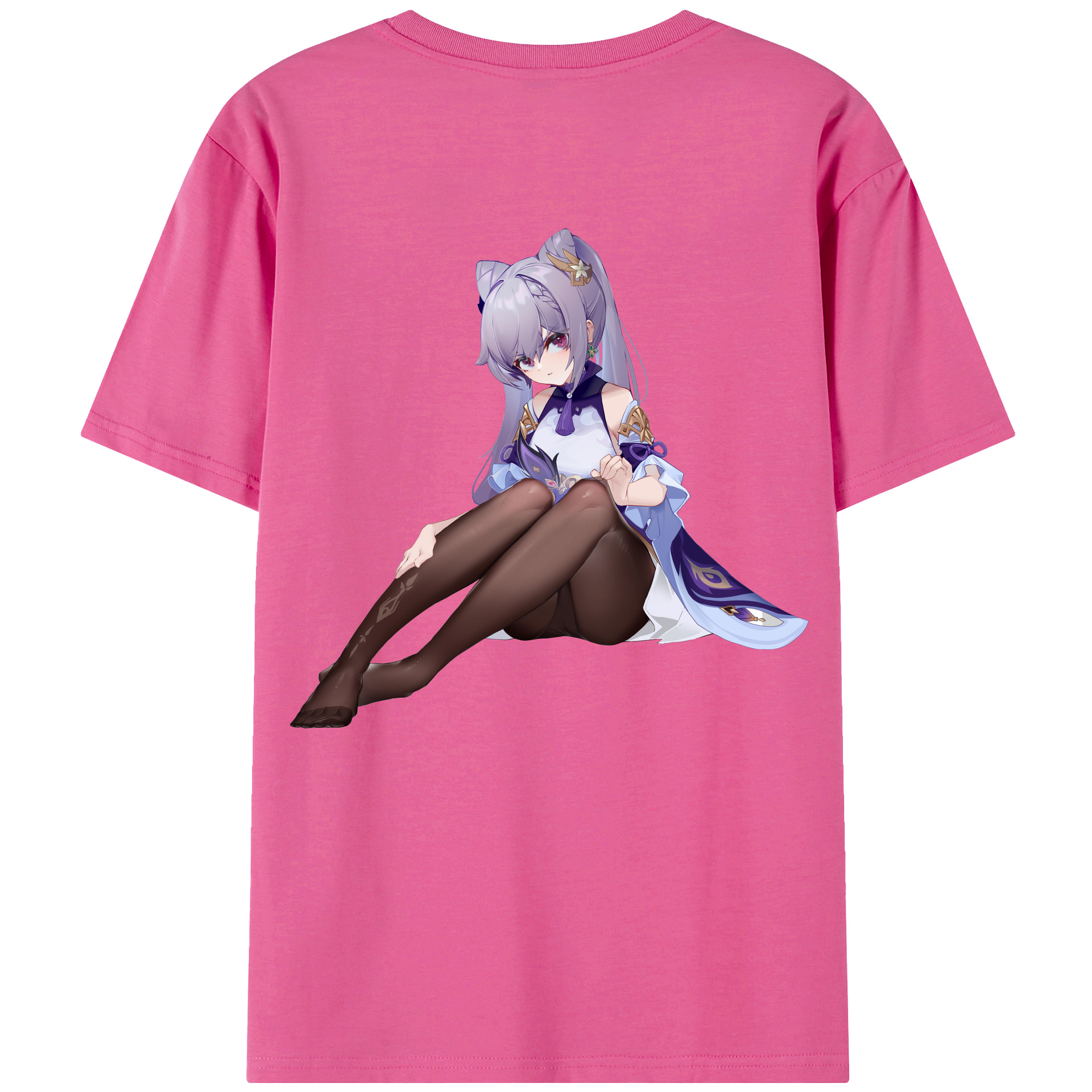 げんし神 刻晴 こくせい genshin Kokusei レディース半袖Tシャツ(バックプリント)
