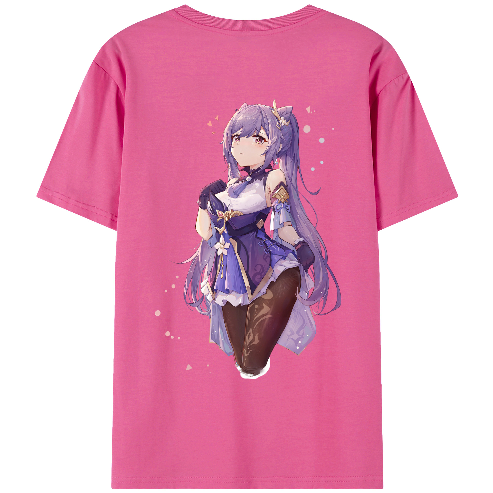 げんし神 刻晴 こくせい genshin Kokusei レディース半袖Tシャツ(バックプリント)
