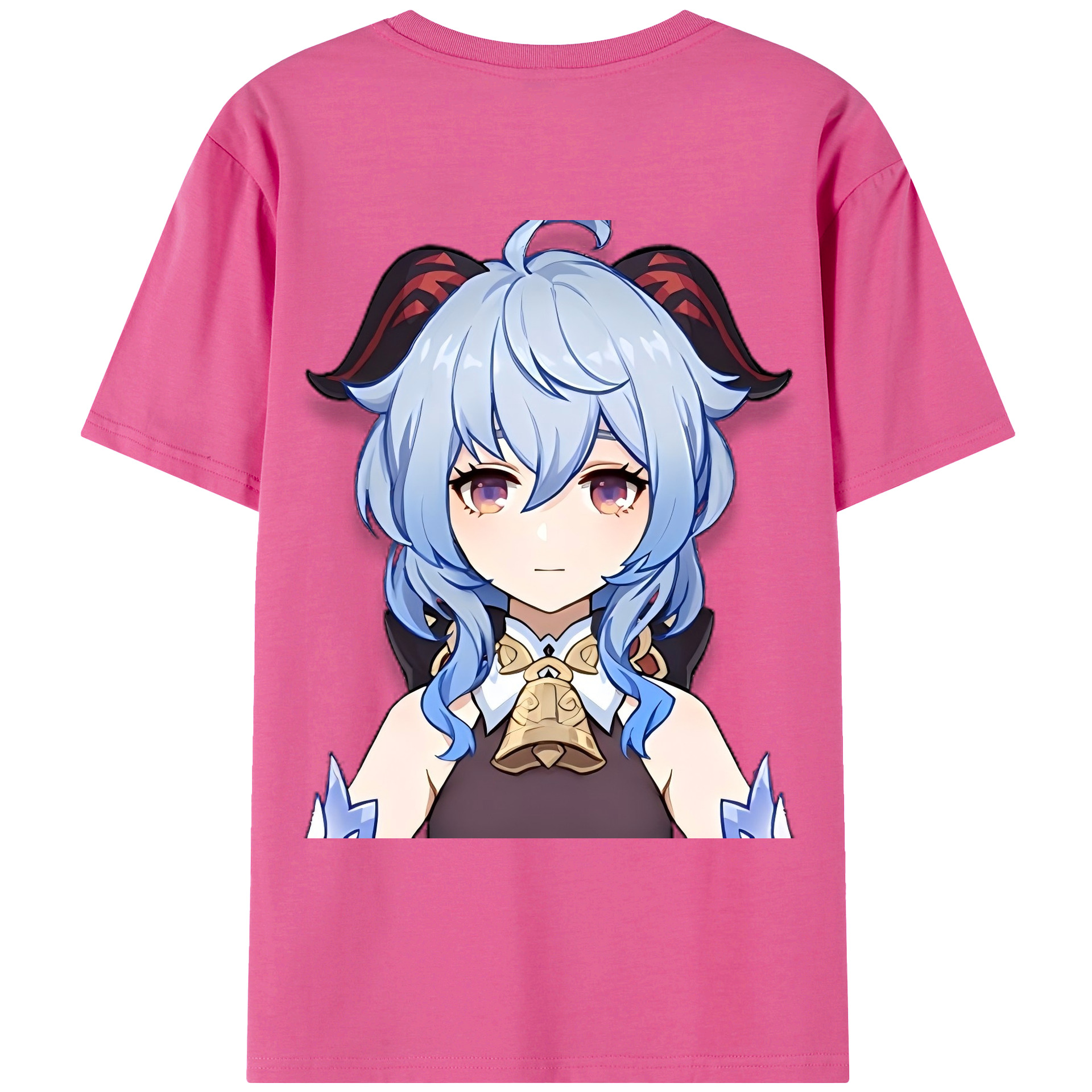 げんし神 甘雨 かんう genshin Ganyu レディース半袖Tシャツ(バックプリント)