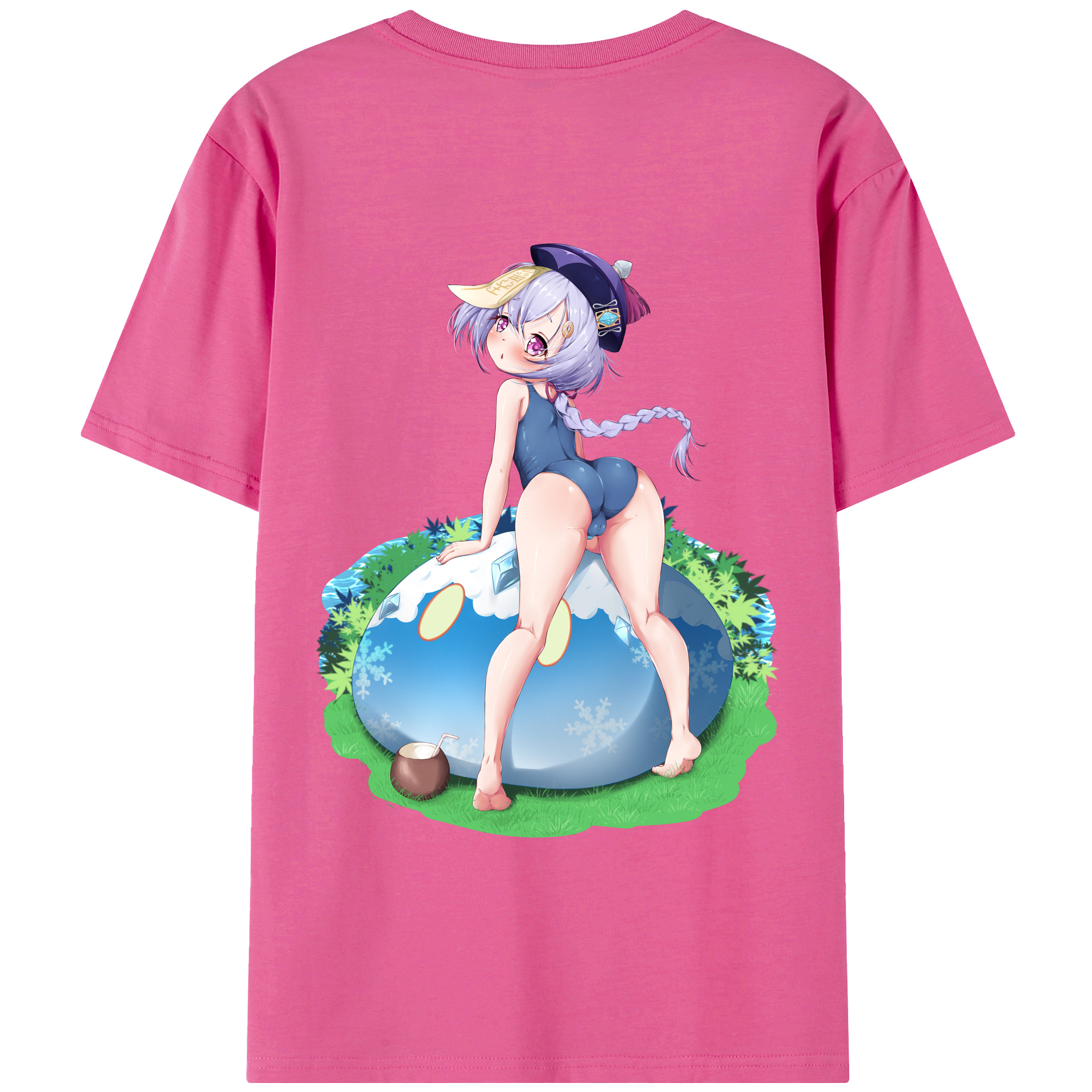 げんし神 七七 なな  genshin Nana レディース半袖Tシャツ(バックプリント)