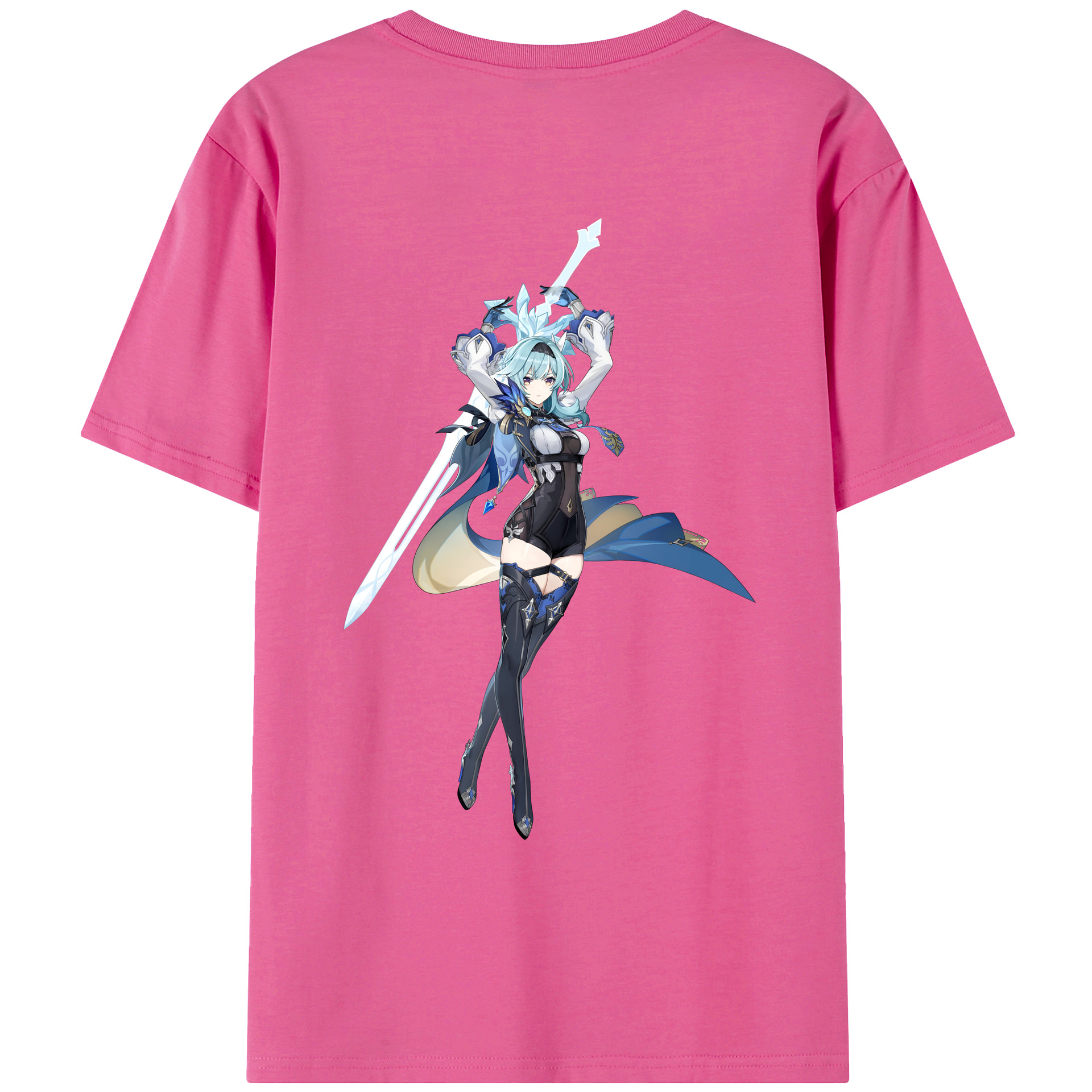 げんし神 优菈 ゆうら genshin Yūra レディース半袖Tシャツ(バックプリント)