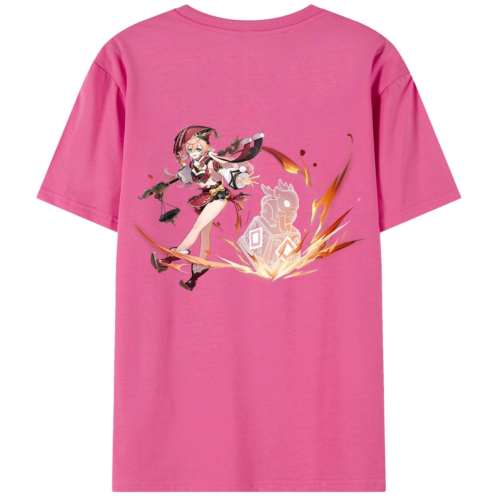 げんし神 ヤンフェイ genshin Yanfei レディース半袖Tシャツ(バックプリント)