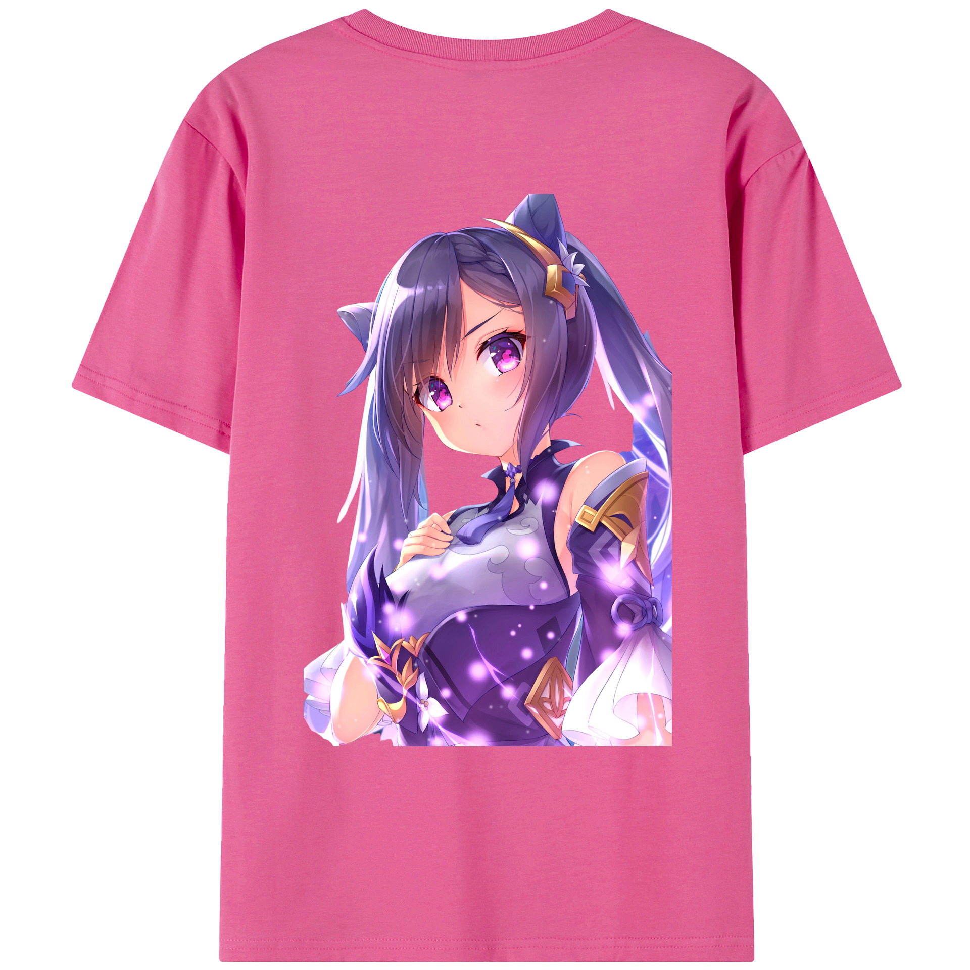 げんし神 刻晴 こくせい genshin Kokusei レディース半袖Tシャツ(バックプリント)