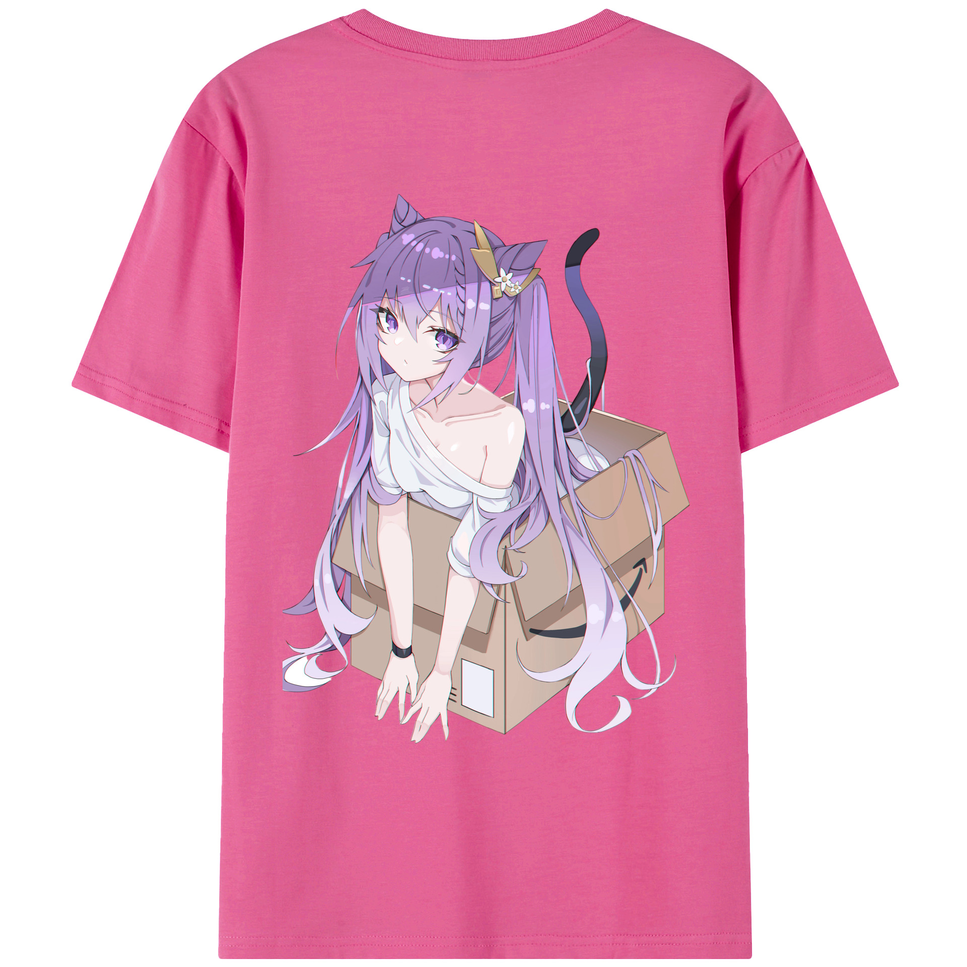 げんし神 刻晴 こくせい genshin Kokusei レディース半袖Tシャツ(バックプリント)