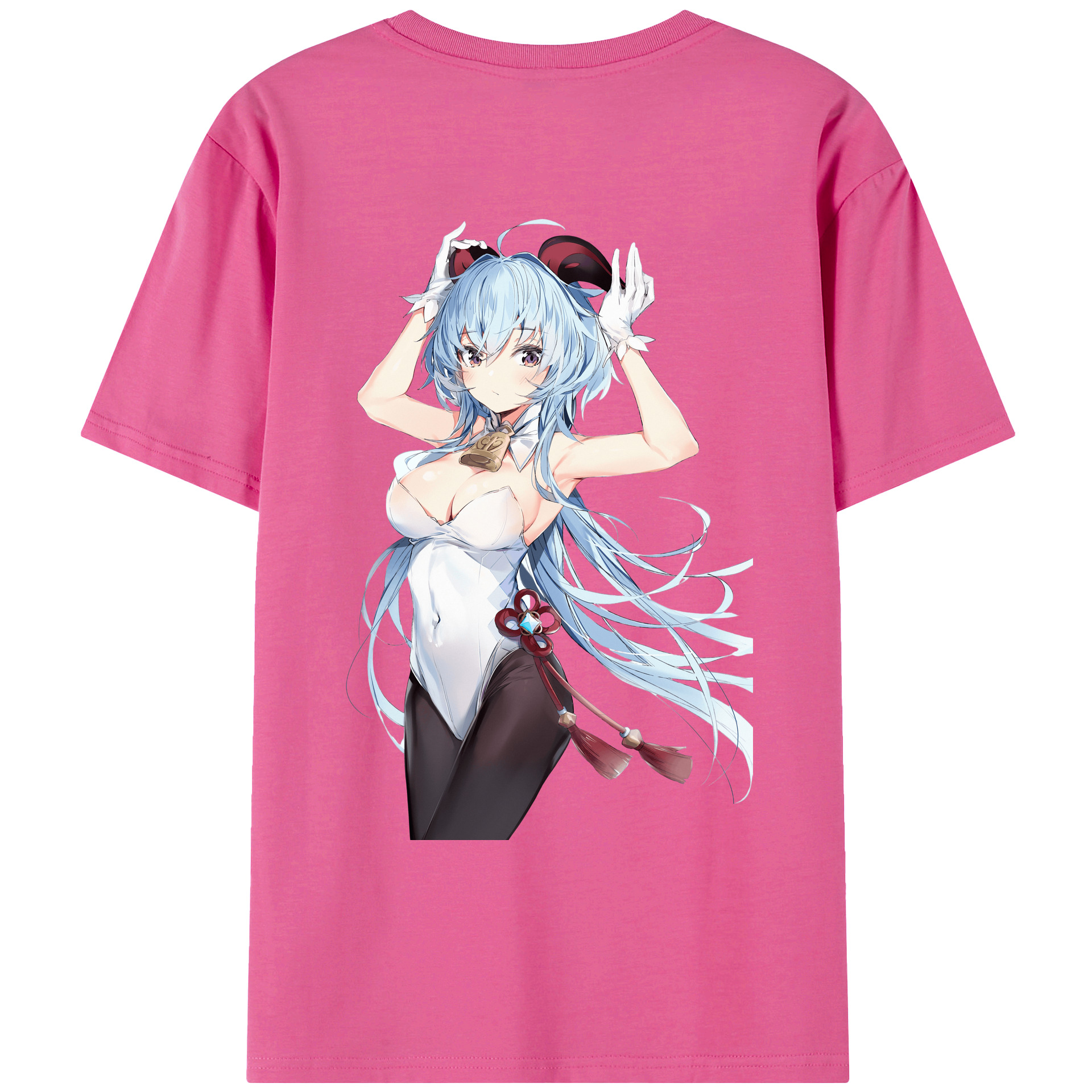 げんし神 甘雨 かんう genshin Ganyu レディース半袖Tシャツ(バックプリント)