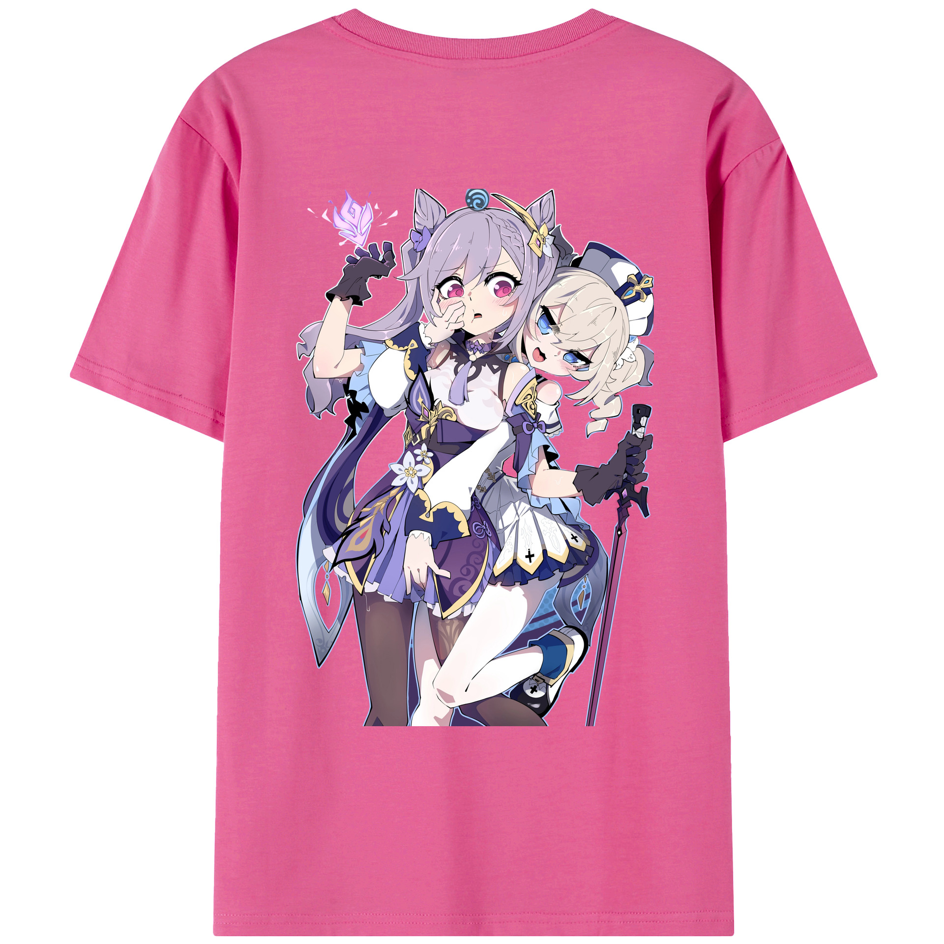 げんし神 刻晴 こくせい genshin Kokusei レディース半袖Tシャツ(バックプリント)