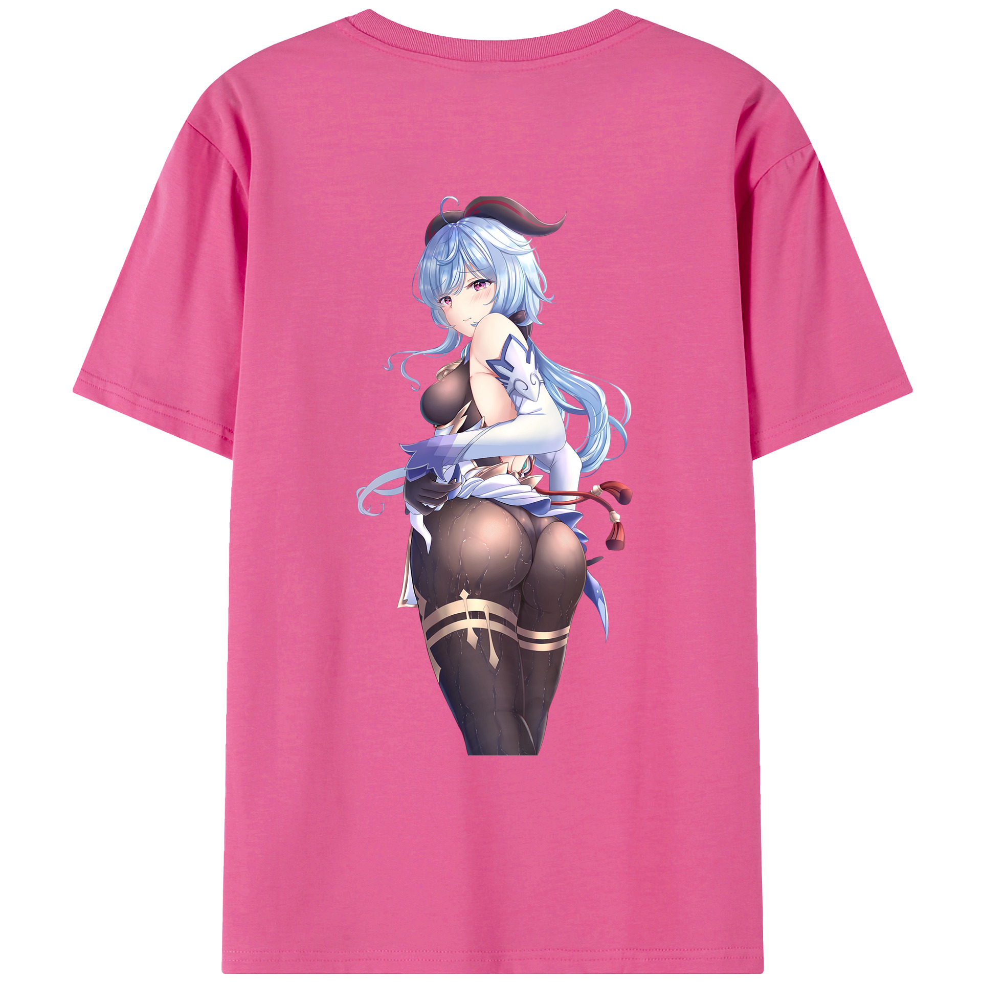 げんし神 甘雨 かんう genshin Ganyu レディース半袖Tシャツ(バックプリント)