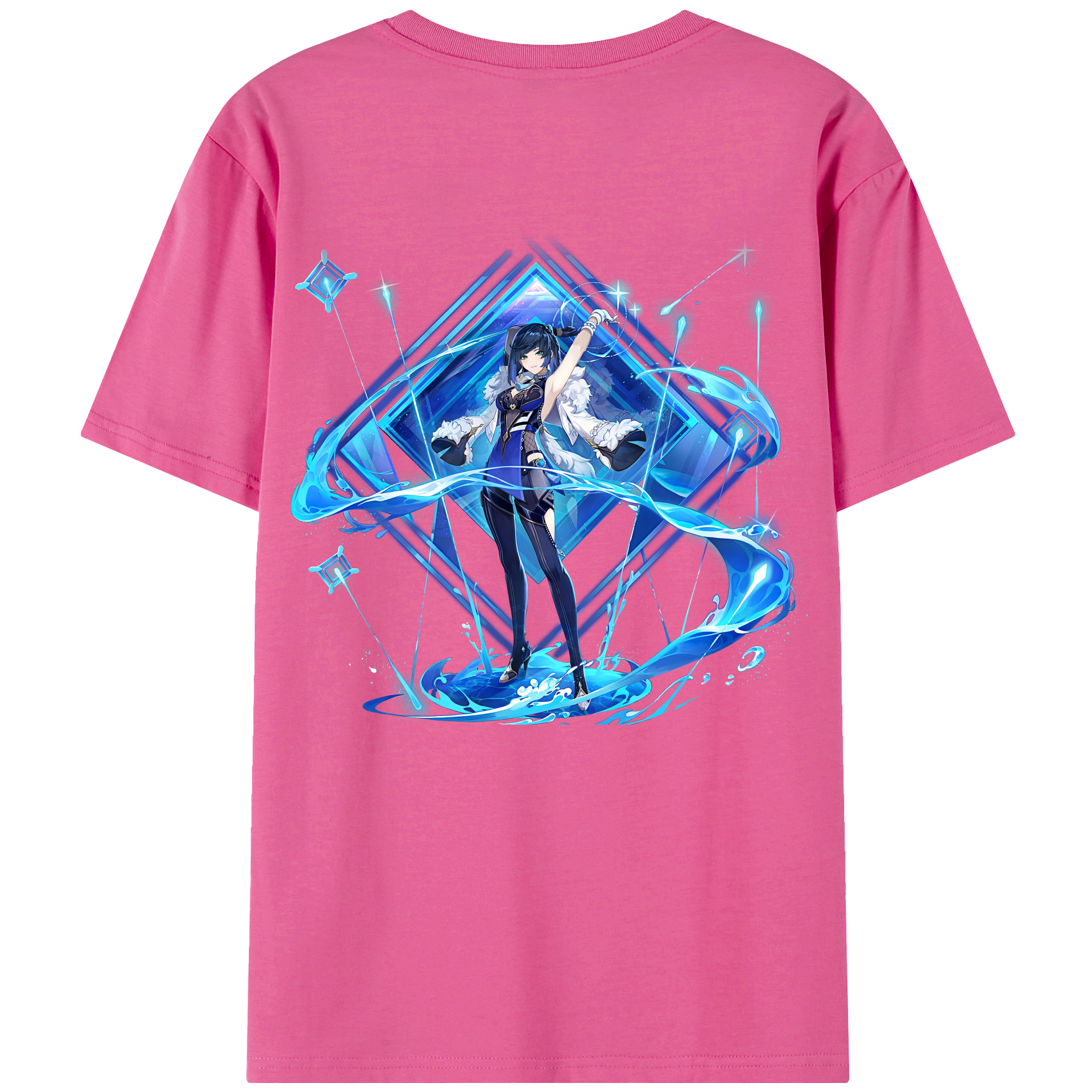 げんし神 夜兰 やらん genshin Yaran レディース半袖Tシャツ(バックプリント)