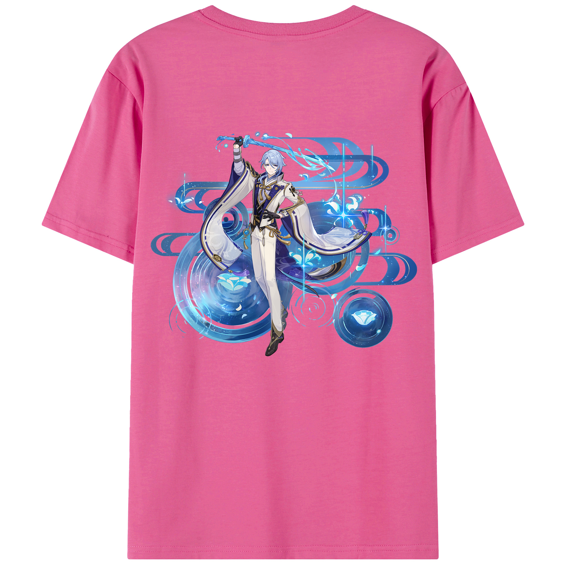 げんし神 神里綾人 かみさとあやと genshin Kamisato Ayato レディース半袖Tシャツ(バックプリント)