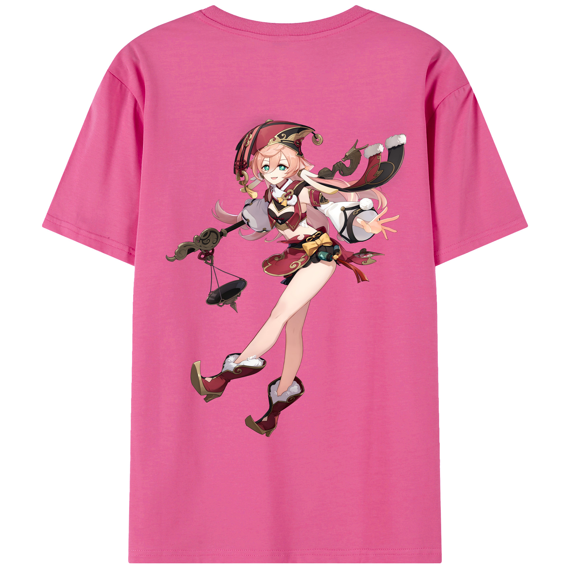 げんし神 ヤンフェイ genshin Yanfei レディース半袖Tシャツ(バックプリント)
