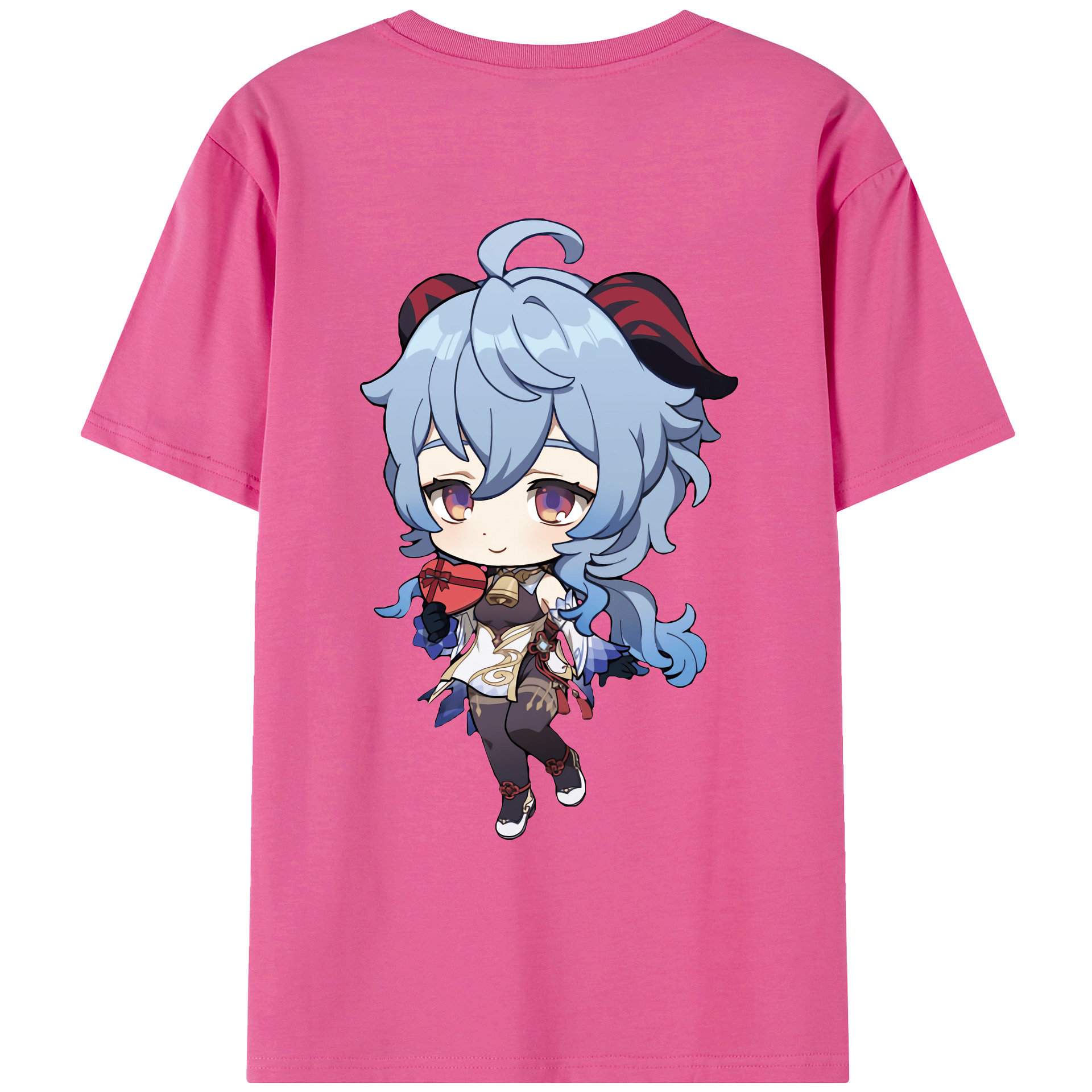 げんし神 甘雨 かんう genshin Ganyu レディース半袖Tシャツ(バックプリント)