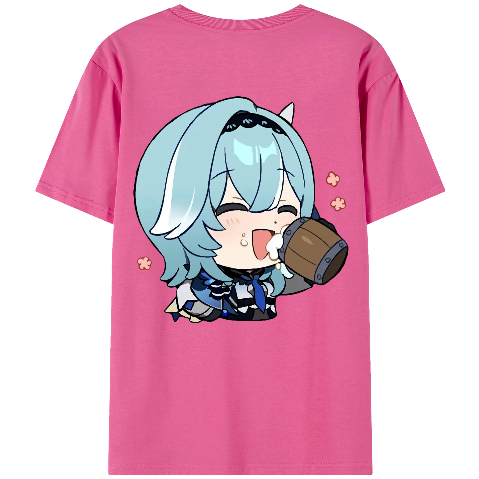 げんし神 优菈 ゆうら genshin Yūra レディース半袖Tシャツ(バックプリント)