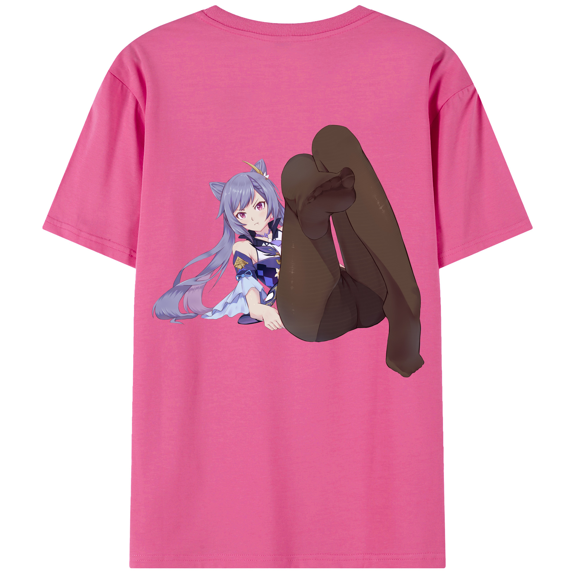げんし神 刻晴 こくせい genshin Kokusei レディース半袖Tシャツ(バックプリント)