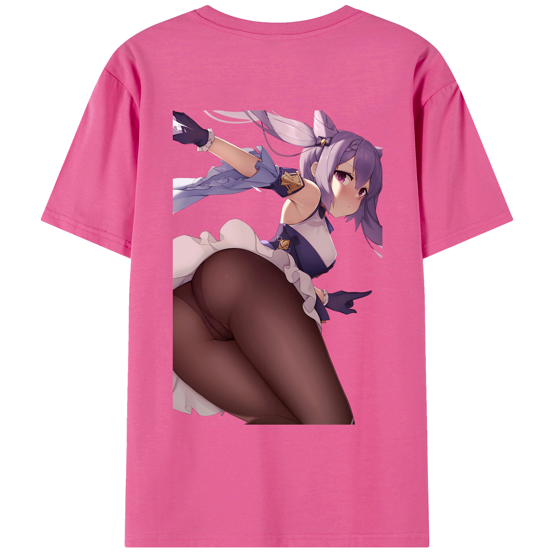 げんし神 刻晴 こくせい genshin Kokusei レディース半袖Tシャツ(バックプリント)