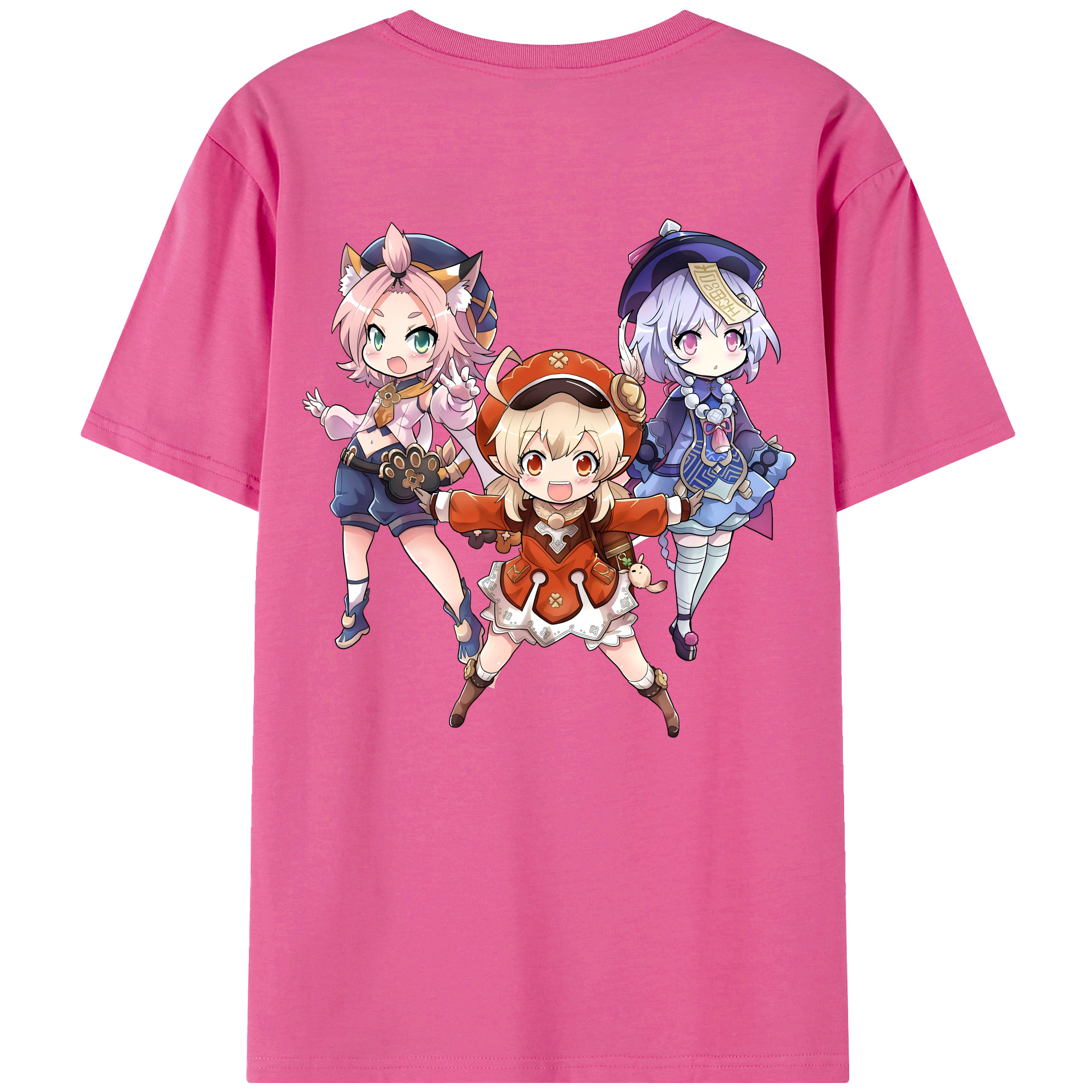 げんし神 七七 なな  genshin Nana レディース半袖Tシャツ(バックプリント)