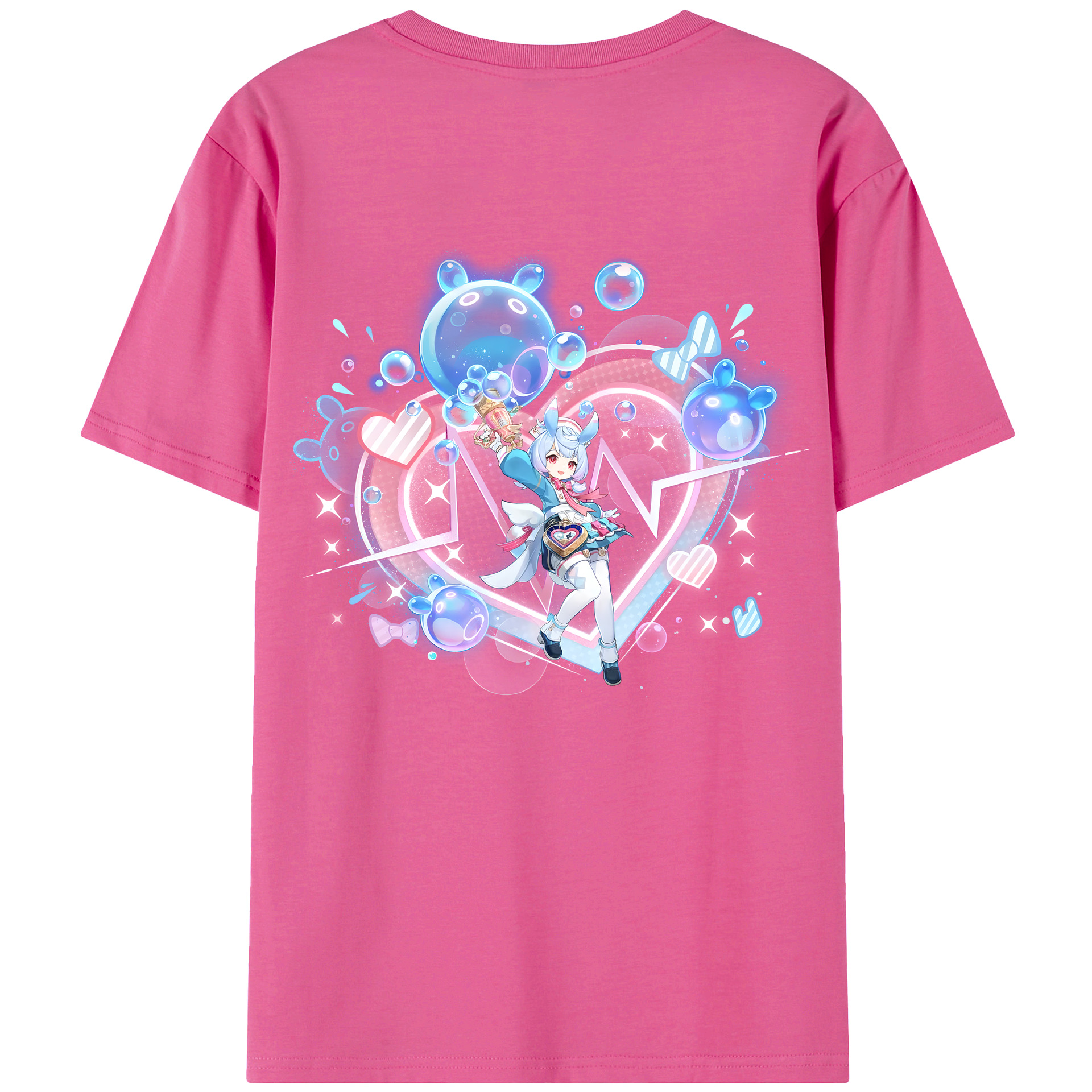 げんし神 シゲウィン genshin Shigewin レディース半袖Tシャツ(バックプリント)