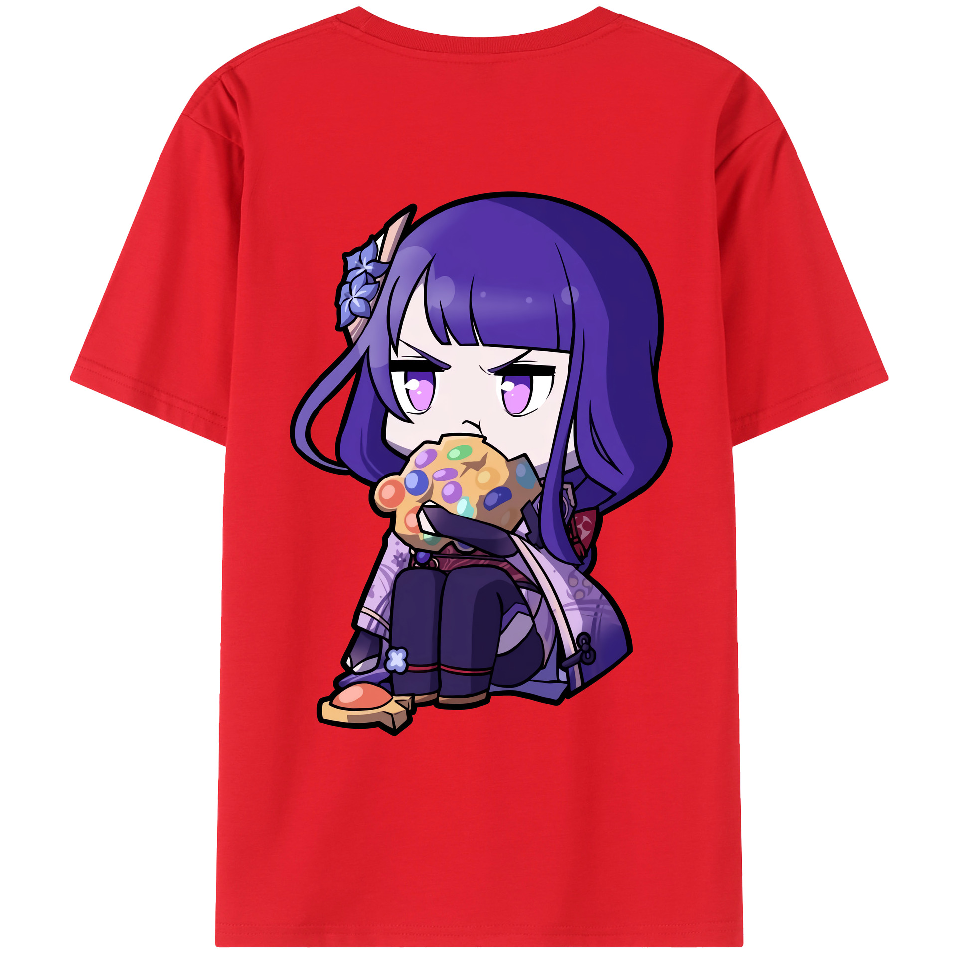 げんし神 雷電将軍 らいでんしょうぐん genshin Raiden Shogun レディース半袖Tシャツ(バックプリント)