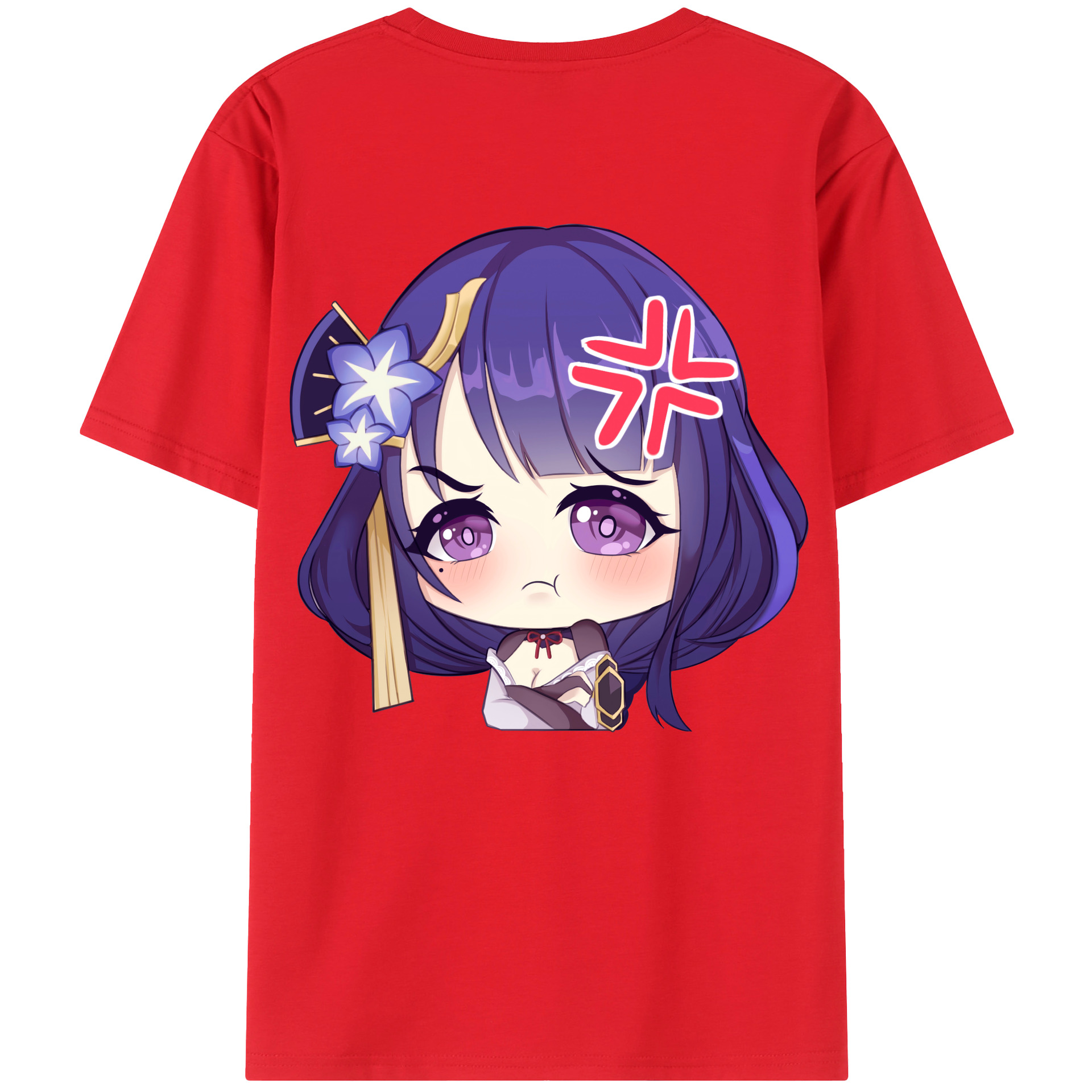 げんし神 雷電将軍 らいでんしょうぐん genshin Raiden Shogun レディース半袖Tシャツ(バックプリント)