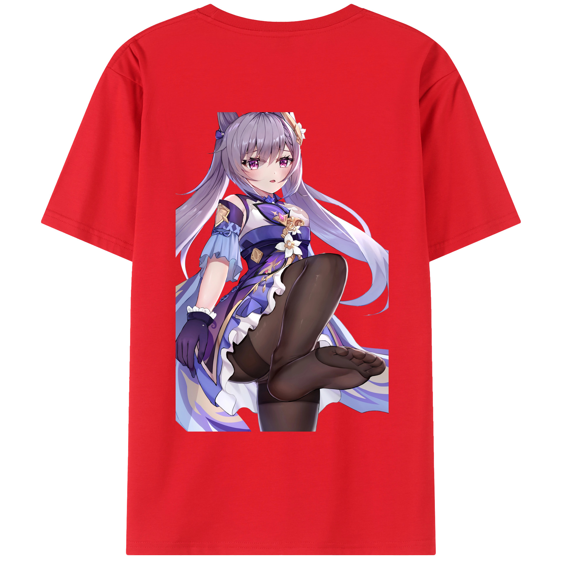 げんし神 刻晴 こくせい genshin Kokusei レディース半袖Tシャツ(バックプリント)