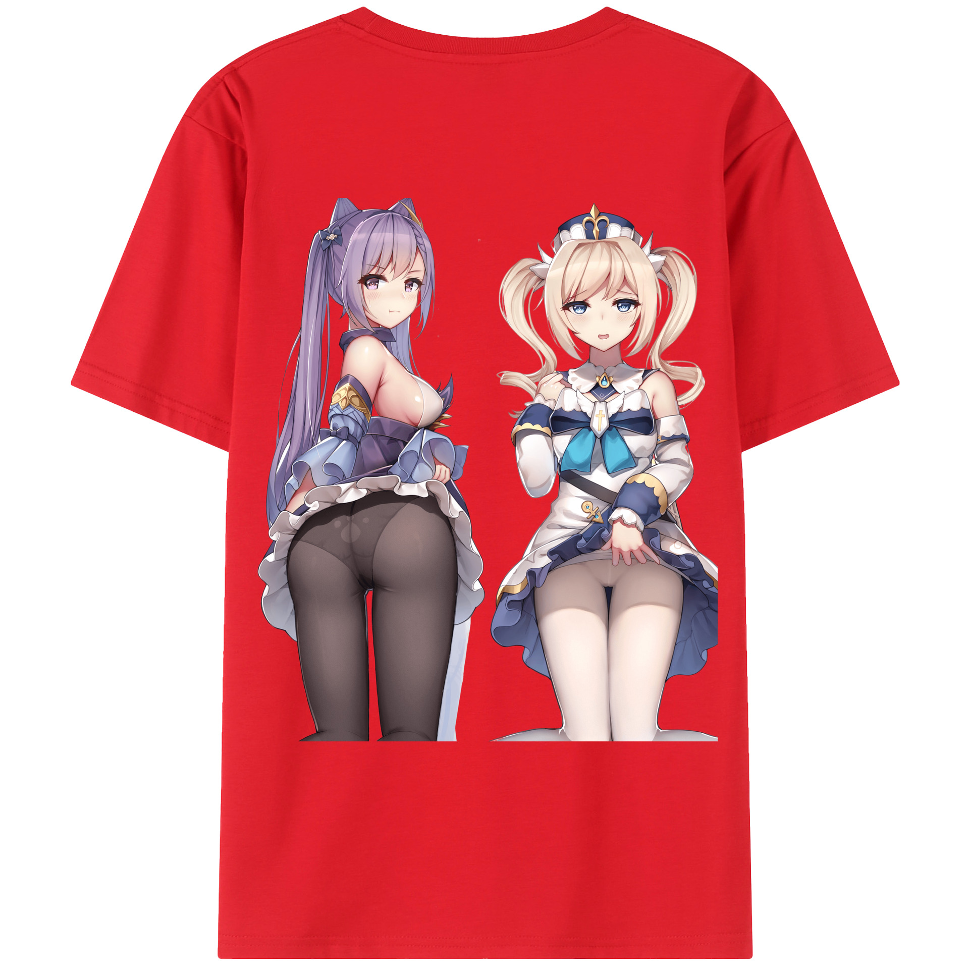 げんし神 刻晴 こくせい genshin Kokusei レディース半袖Tシャツ(バックプリント)