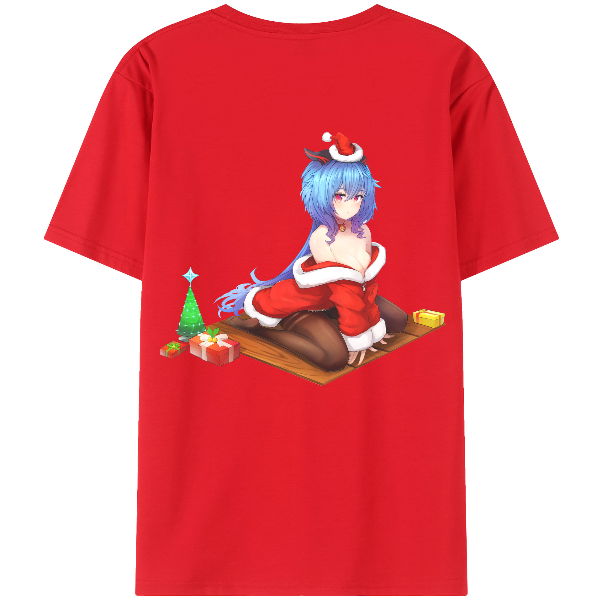 げんし神 甘雨 かんう genshin Ganyu レディース半袖Tシャツ(バックプリント)