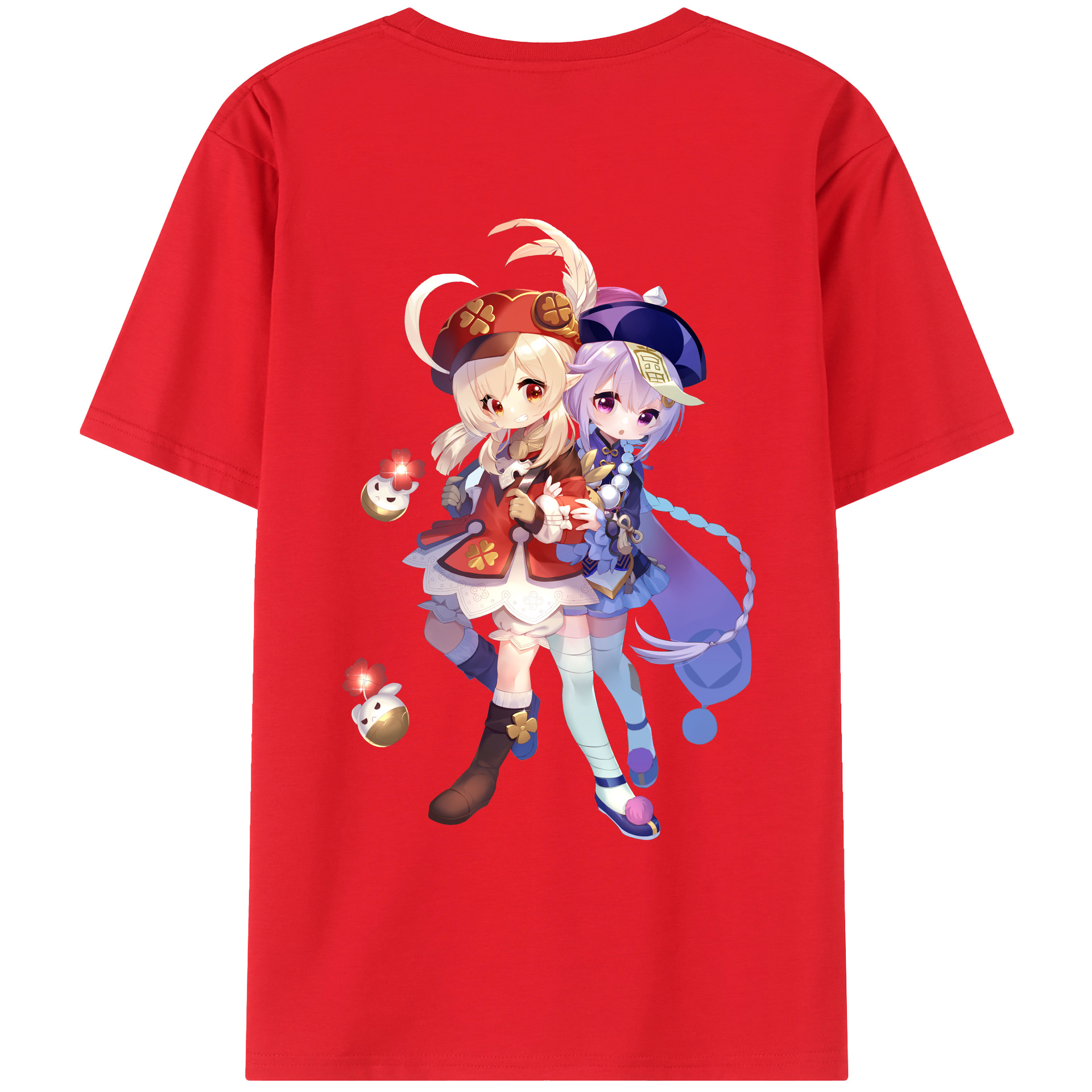 げんし神 七七 なな  genshin Nana レディース半袖Tシャツ(バックプリント)