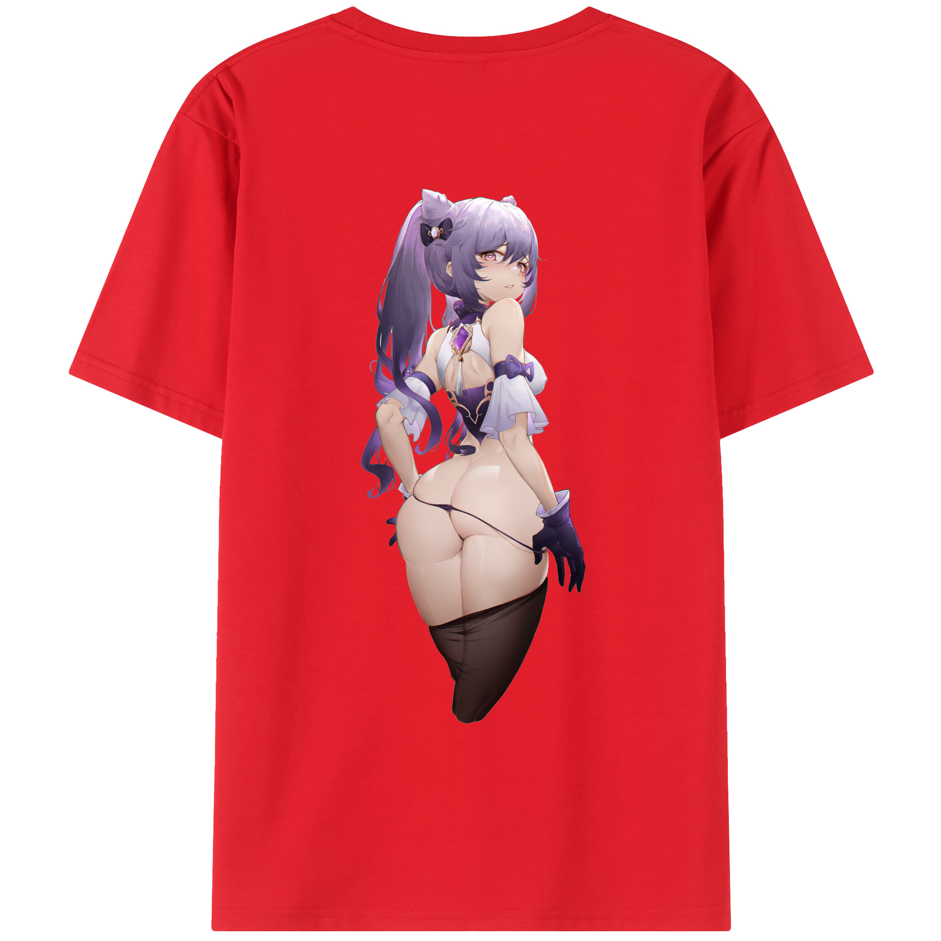 げんし神 刻晴 こくせい genshin Kokusei レディース半袖Tシャツ(バックプリント)