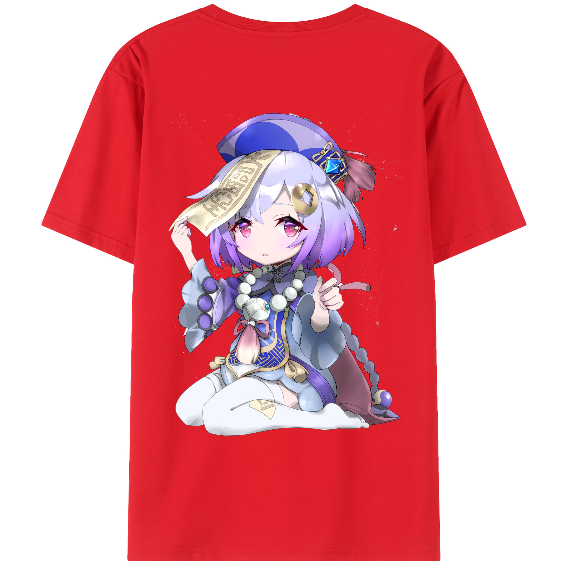 げんし神 七七 なな  genshin Nana レディース半袖Tシャツ(バックプリント)