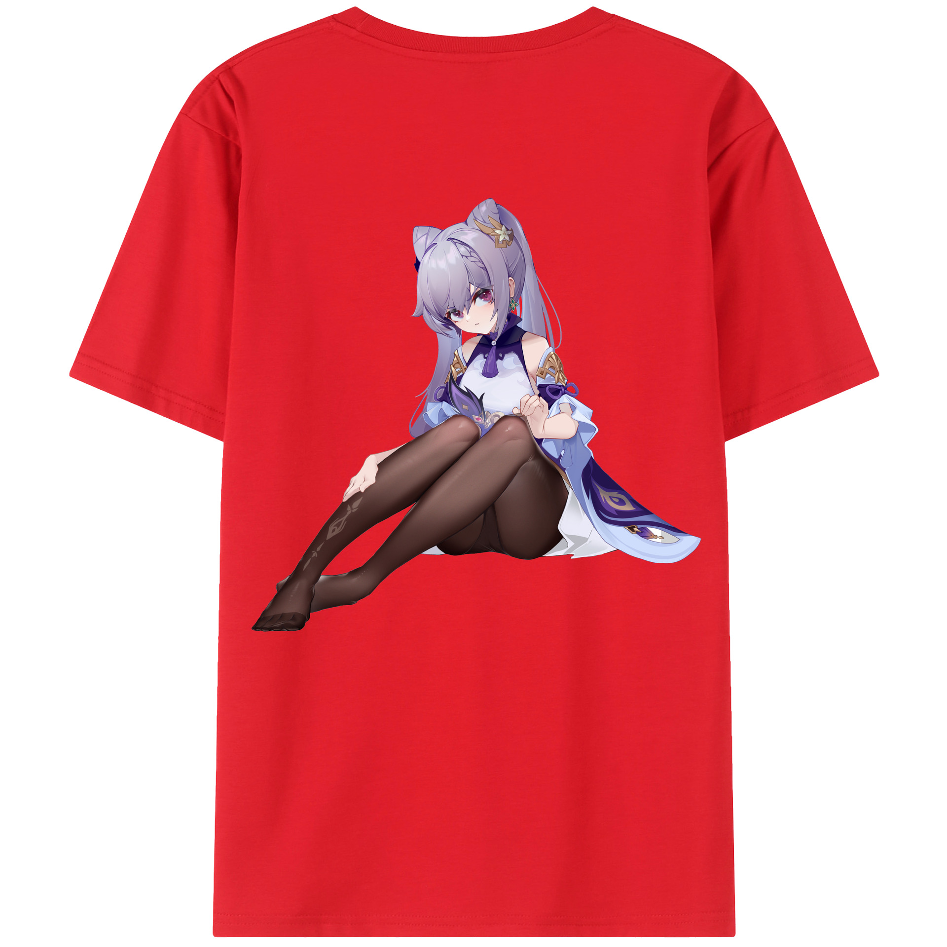 げんし神 刻晴 こくせい genshin Kokusei レディース半袖Tシャツ(バックプリント)
