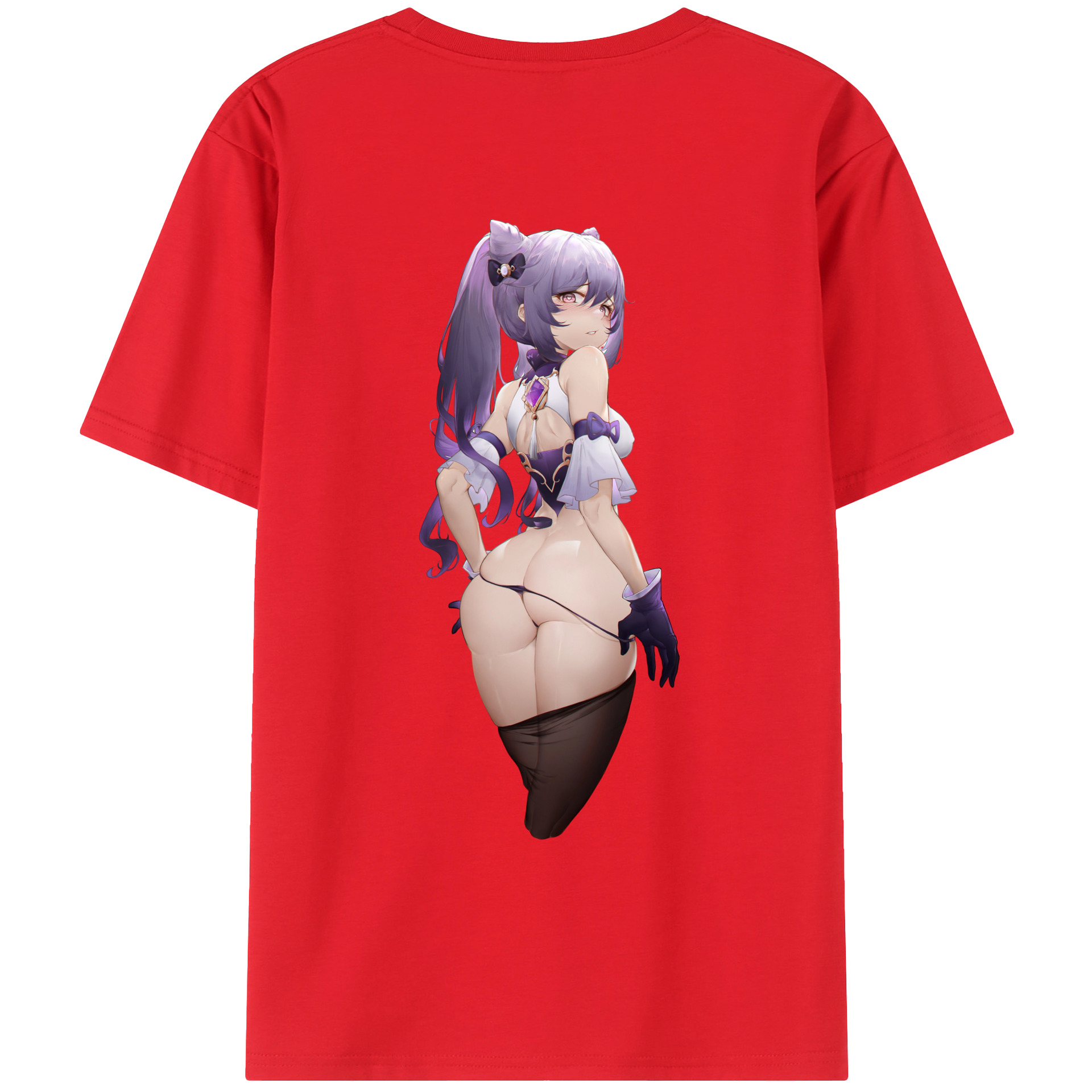 げんし神 刻晴 こくせい genshin Kokusei レディース半袖Tシャツ(バックプリント)