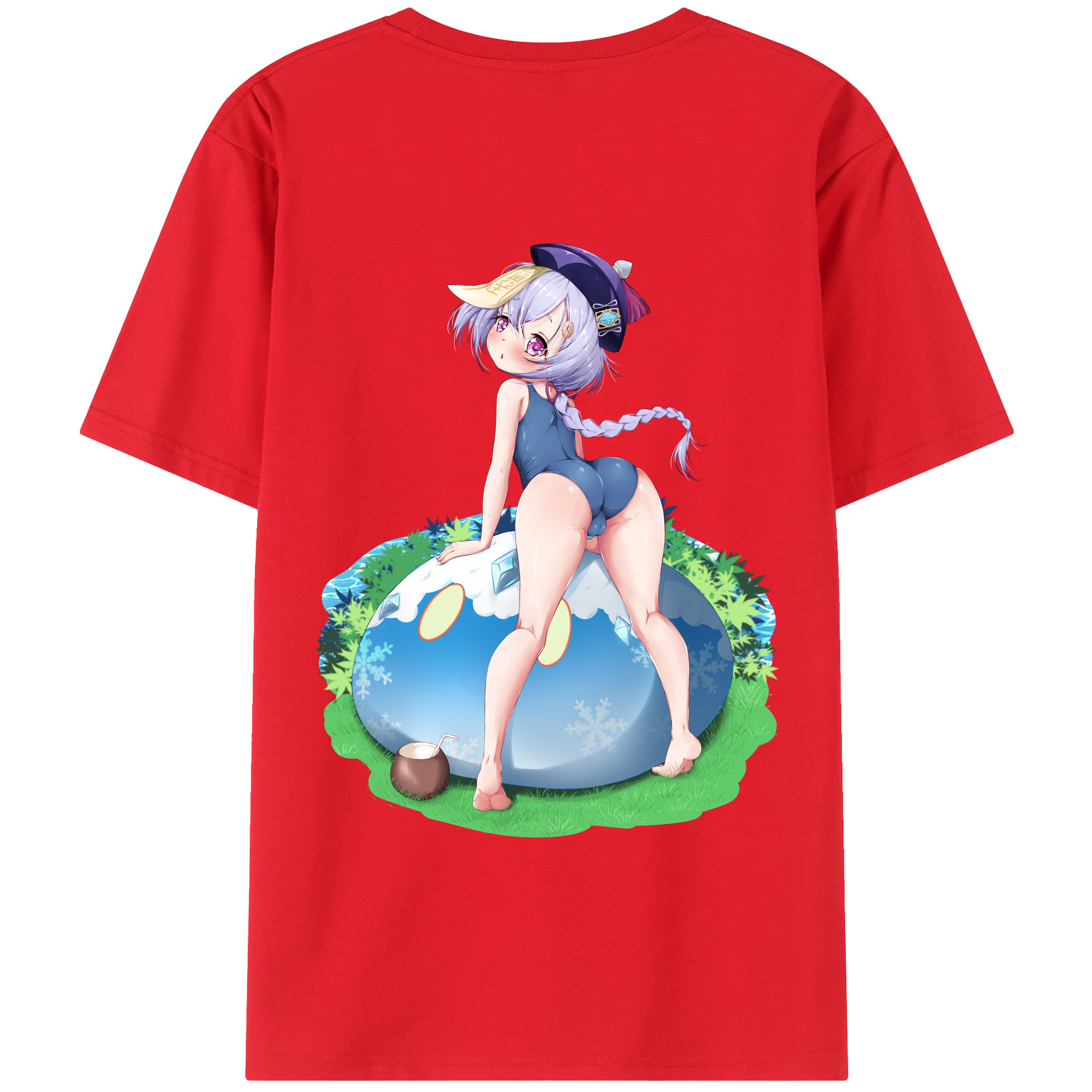 げんし神 七七 なな  genshin Nana レディース半袖Tシャツ(バックプリント)