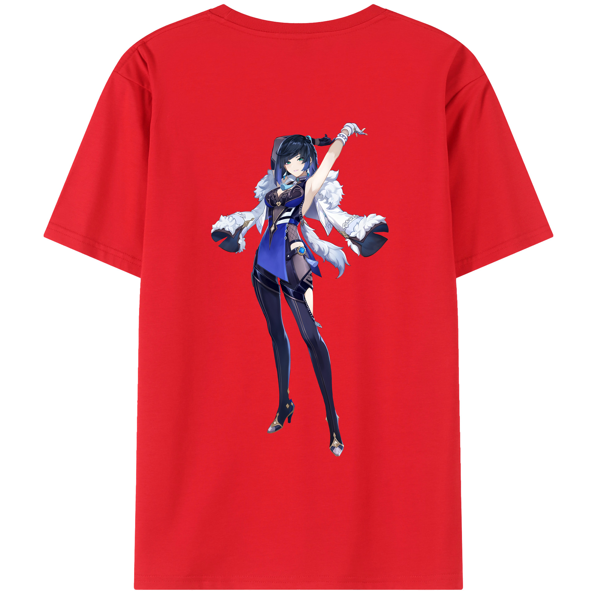 げんし神 夜兰 やらん genshin Yaran レディース半袖Tシャツ(バックプリント)