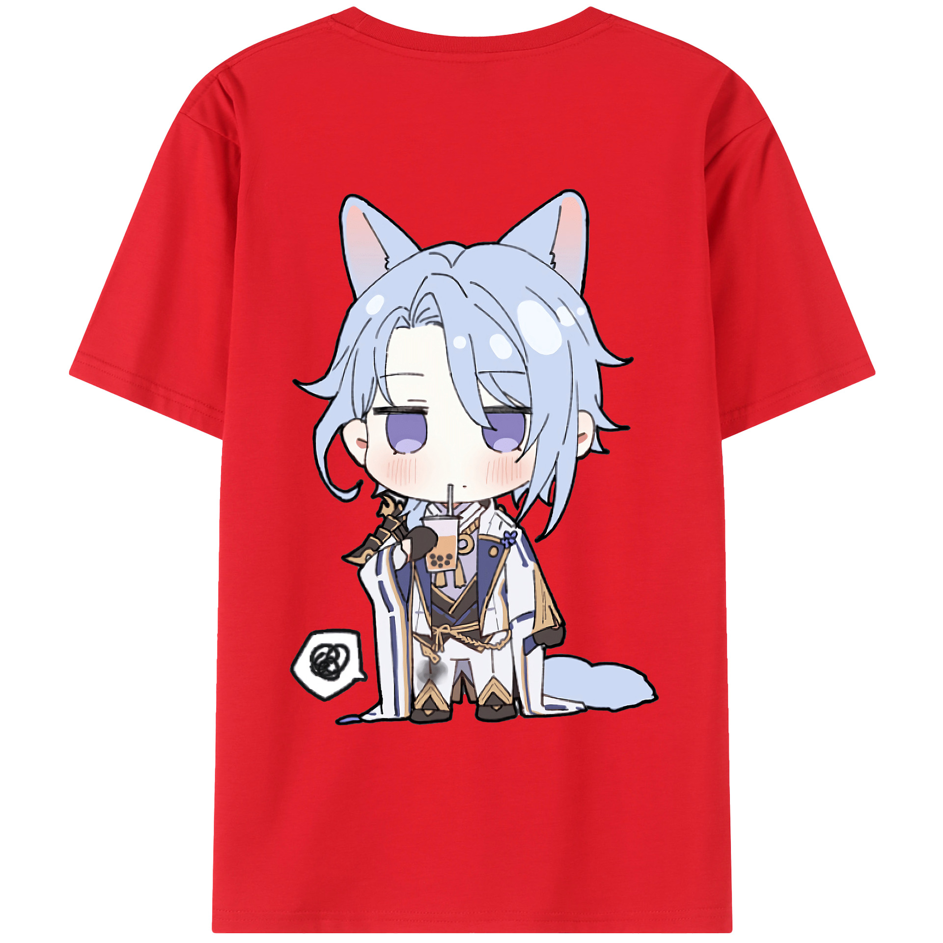 げんし神 神里綾人 かみさとあやと genshin Kamisato Ayato レディース半袖Tシャツ(バックプリント)