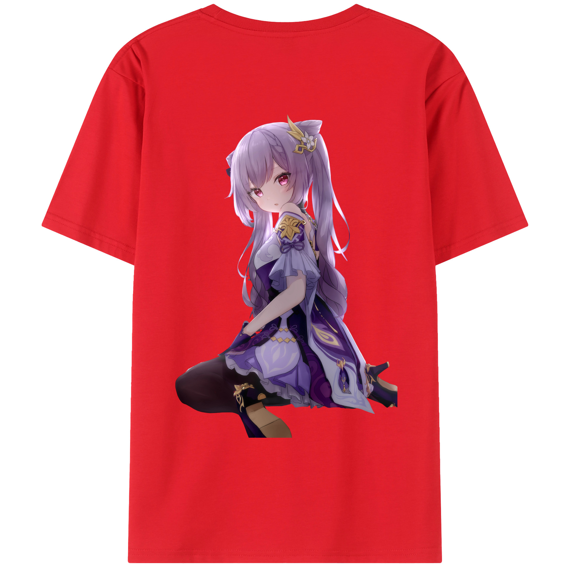 げんし神 刻晴 こくせい genshin Kokusei レディース半袖Tシャツ(バックプリント)