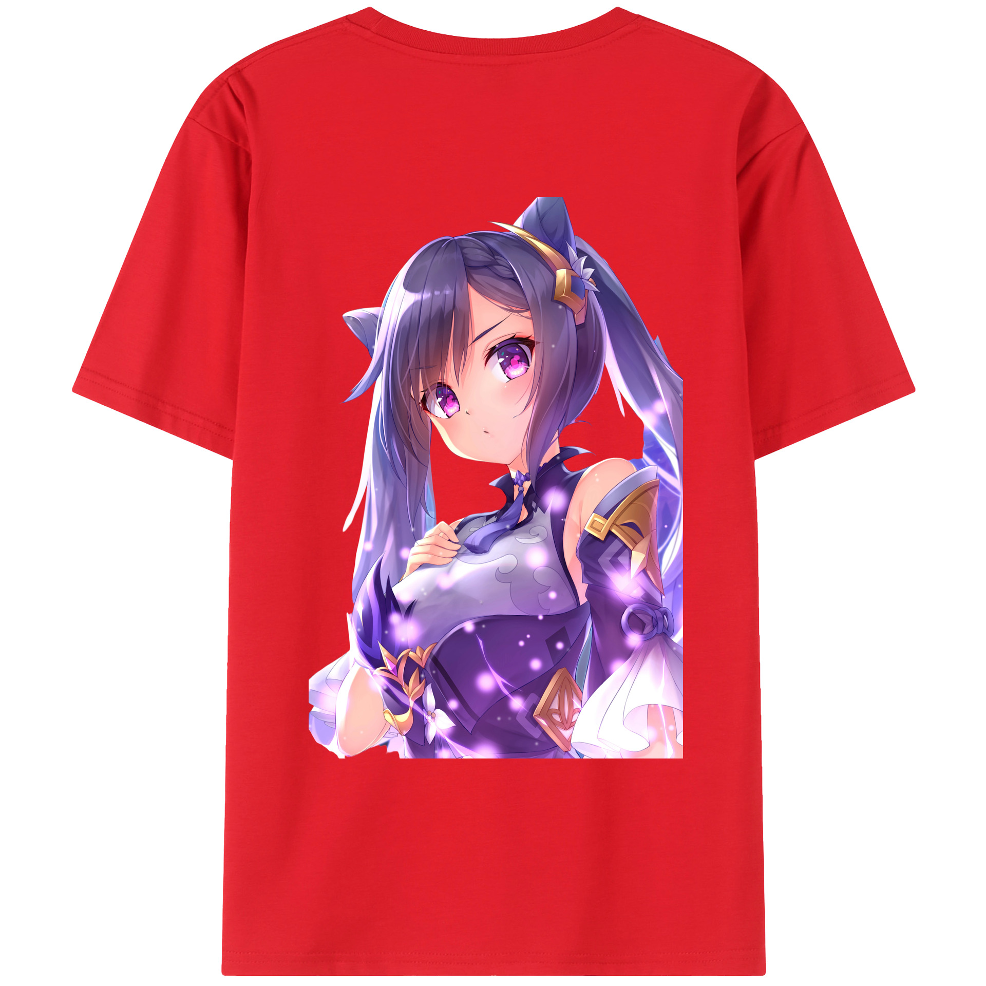 げんし神 刻晴 こくせい genshin Kokusei レディース半袖Tシャツ(バックプリント)