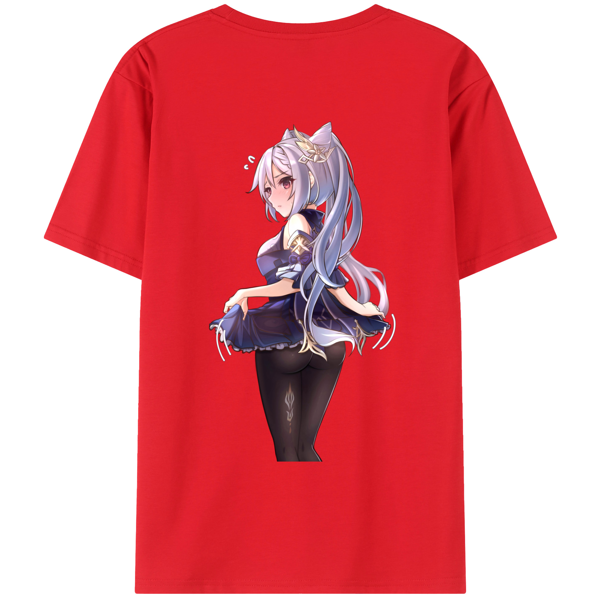 げんし神 刻晴 こくせい genshin Kokusei レディース半袖Tシャツ(バックプリント)
