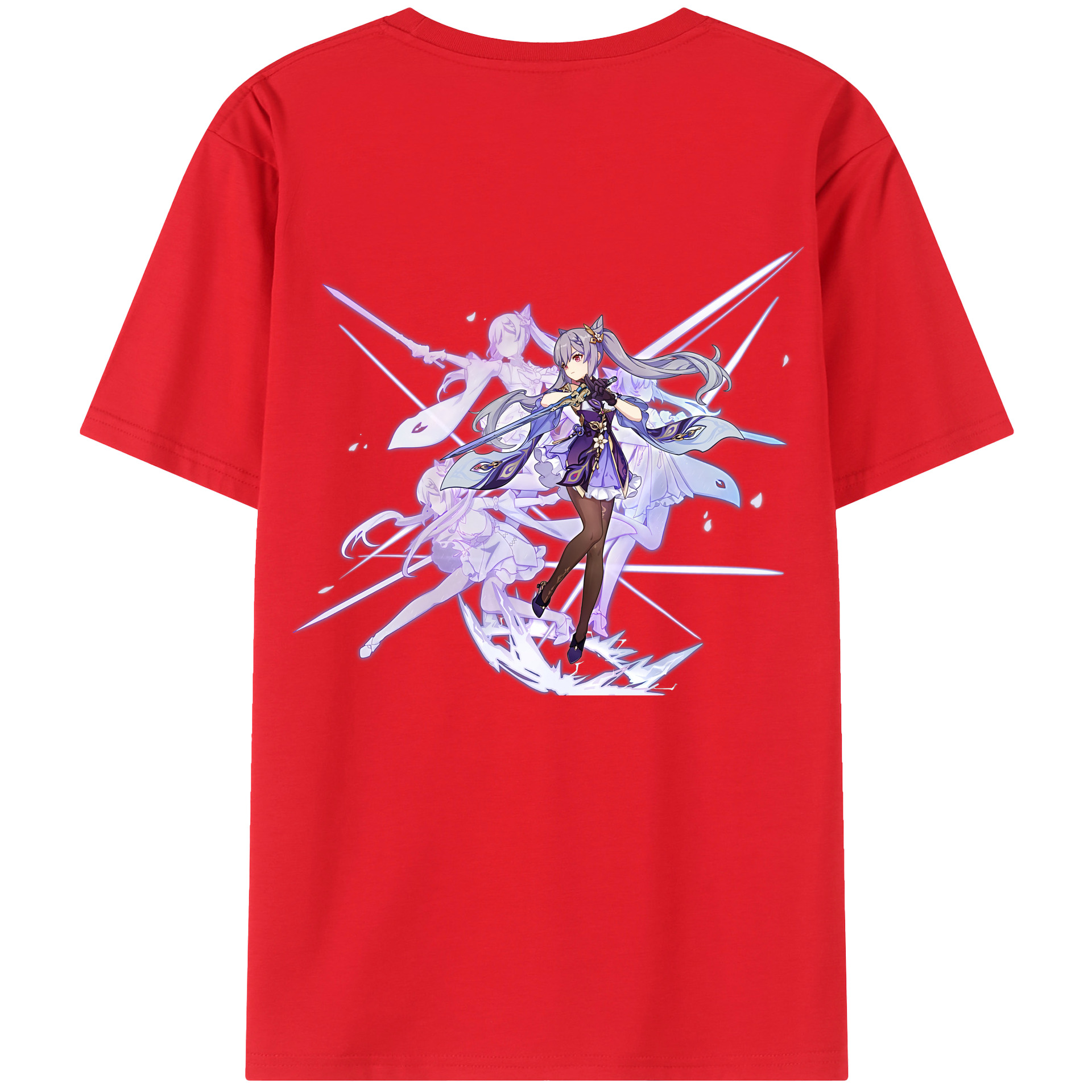 げんし神 刻晴 こくせい genshin Kokusei レディース半袖Tシャツ(バックプリント)