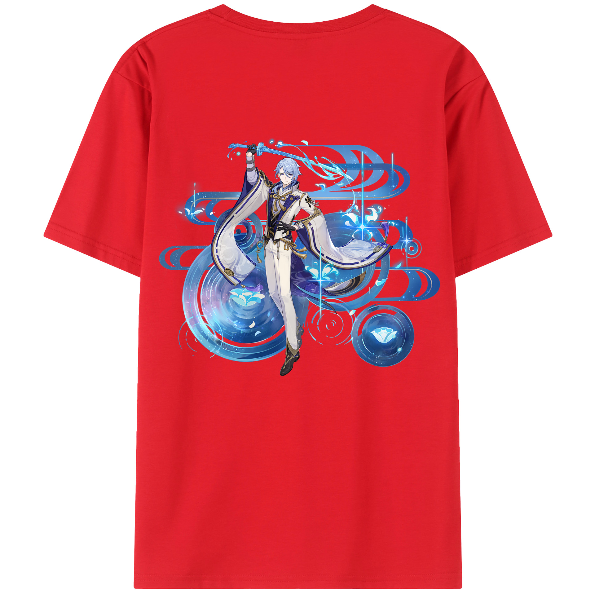 げんし神 神里綾人 かみさとあやと genshin Kamisato Ayato レディース半袖Tシャツ(バックプリント)