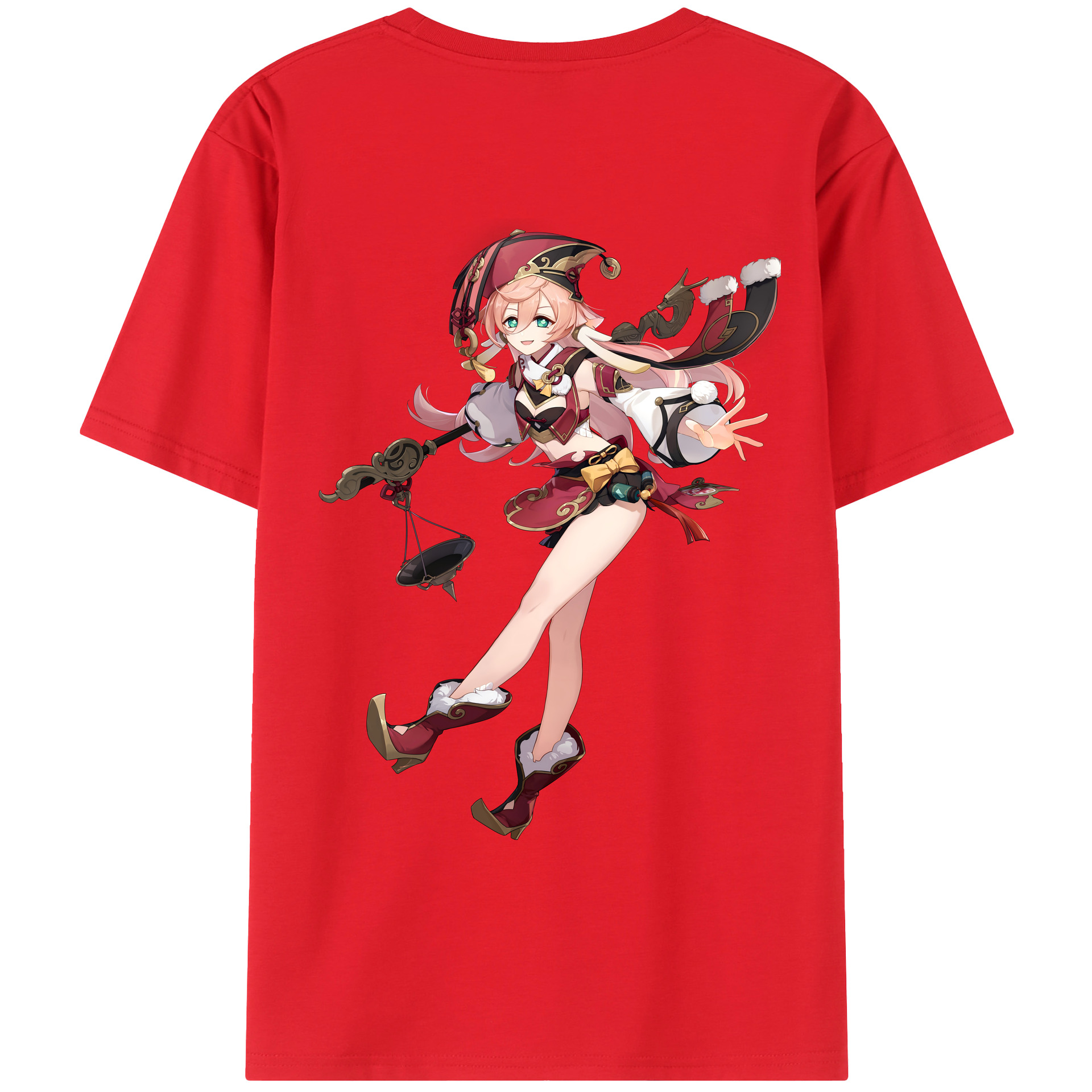 げんし神 ヤンフェイ genshin Yanfei レディース半袖Tシャツ(バックプリント)