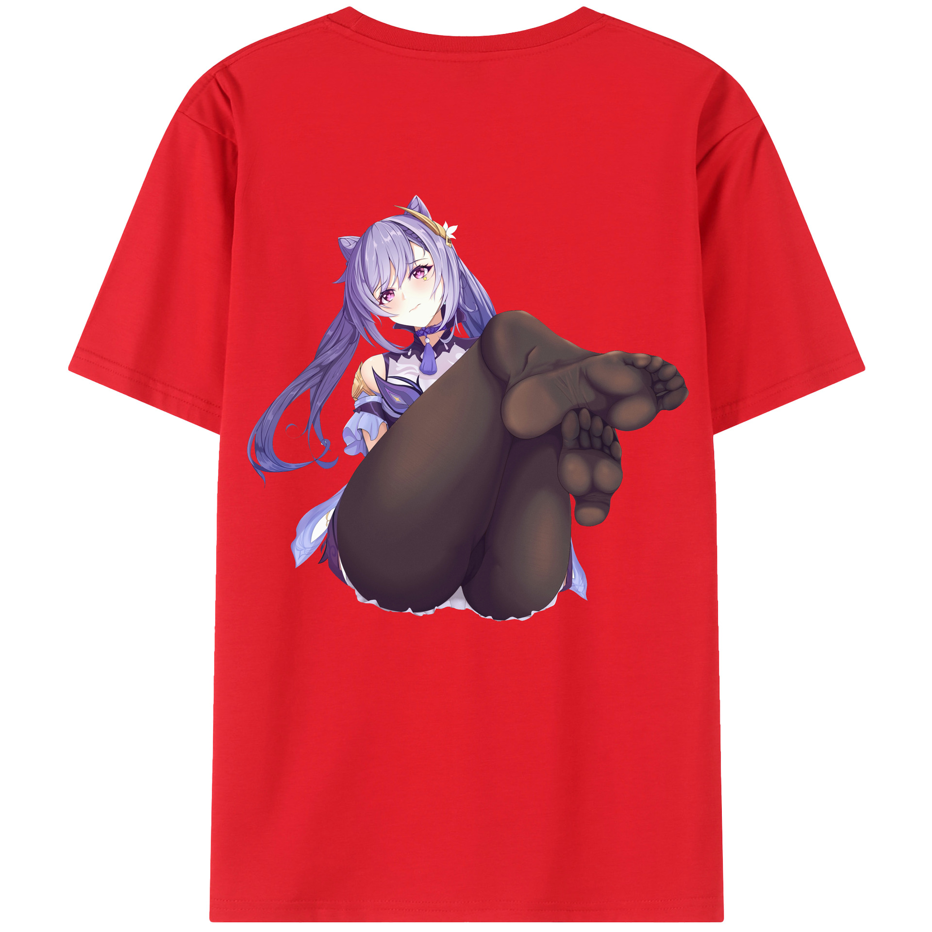 げんし神 刻晴 こくせい genshin Kokusei レディース半袖Tシャツ(バックプリント)