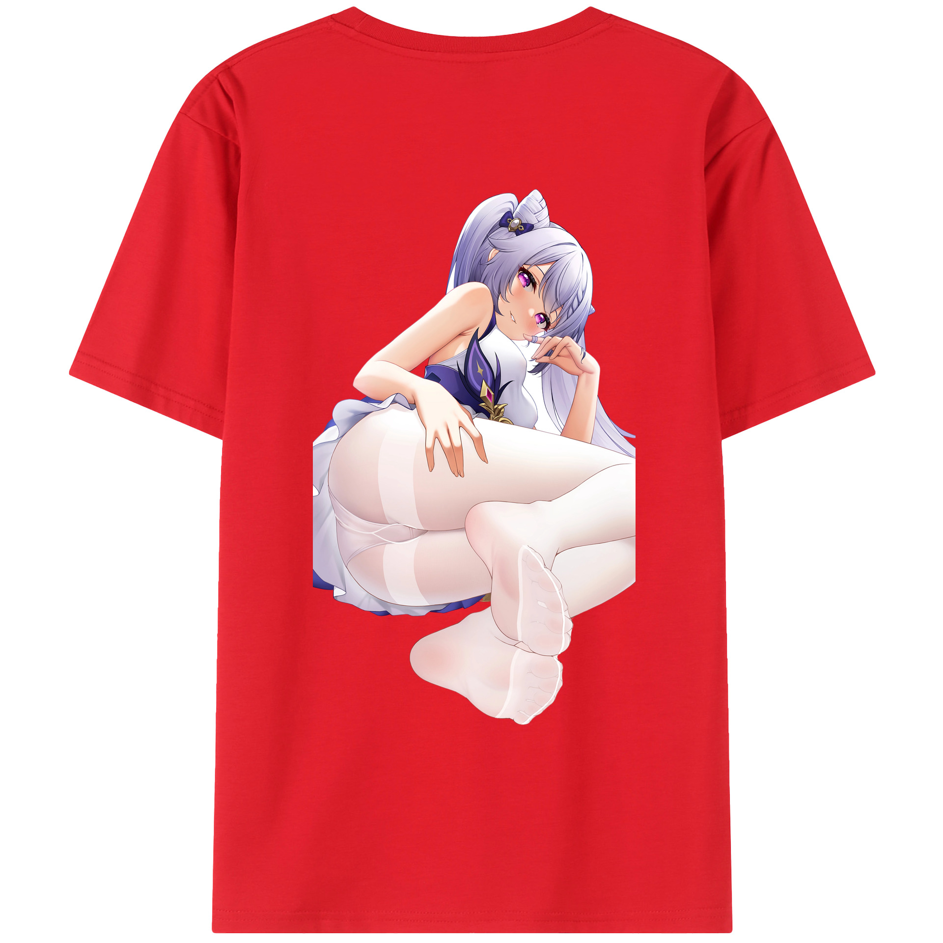 げんし神 刻晴 こくせい genshin Kokusei レディース半袖Tシャツ(バックプリント)