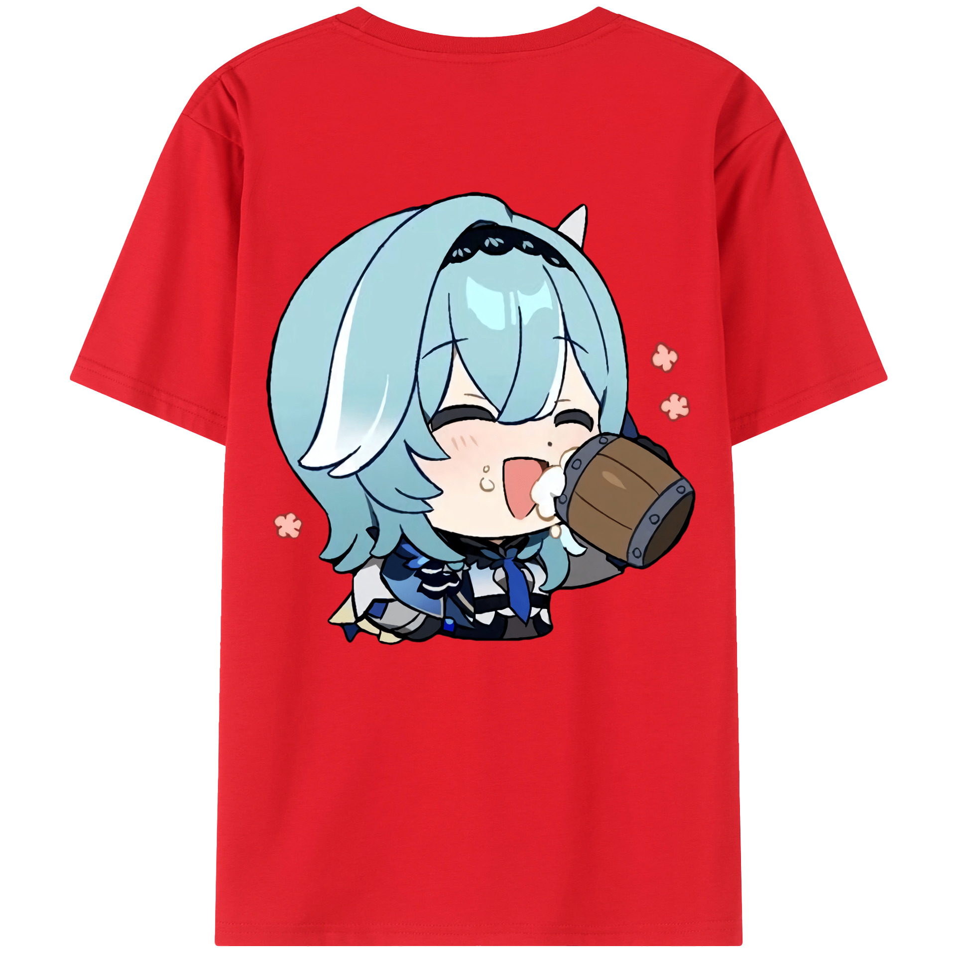 げんし神 优菈 ゆうら genshin Yūra レディース半袖Tシャツ(バックプリント)