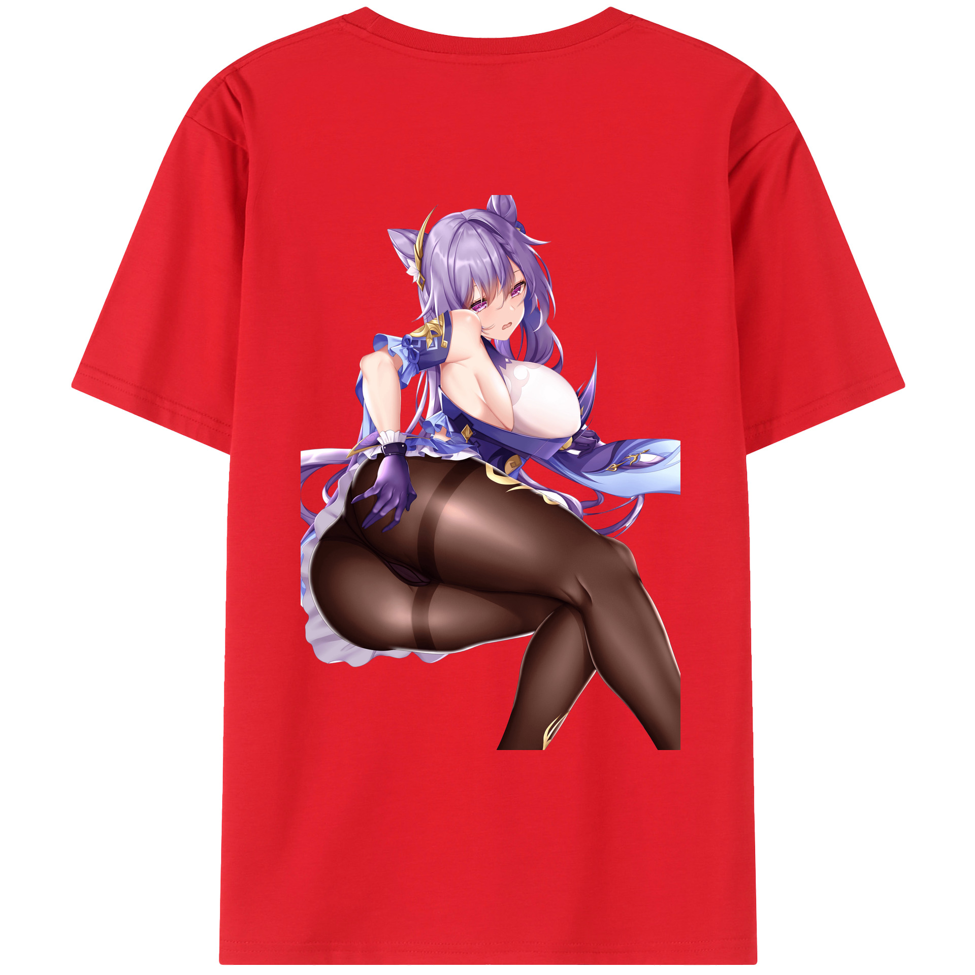 げんし神 刻晴 こくせい genshin Kokusei レディース半袖Tシャツ(バックプリント)