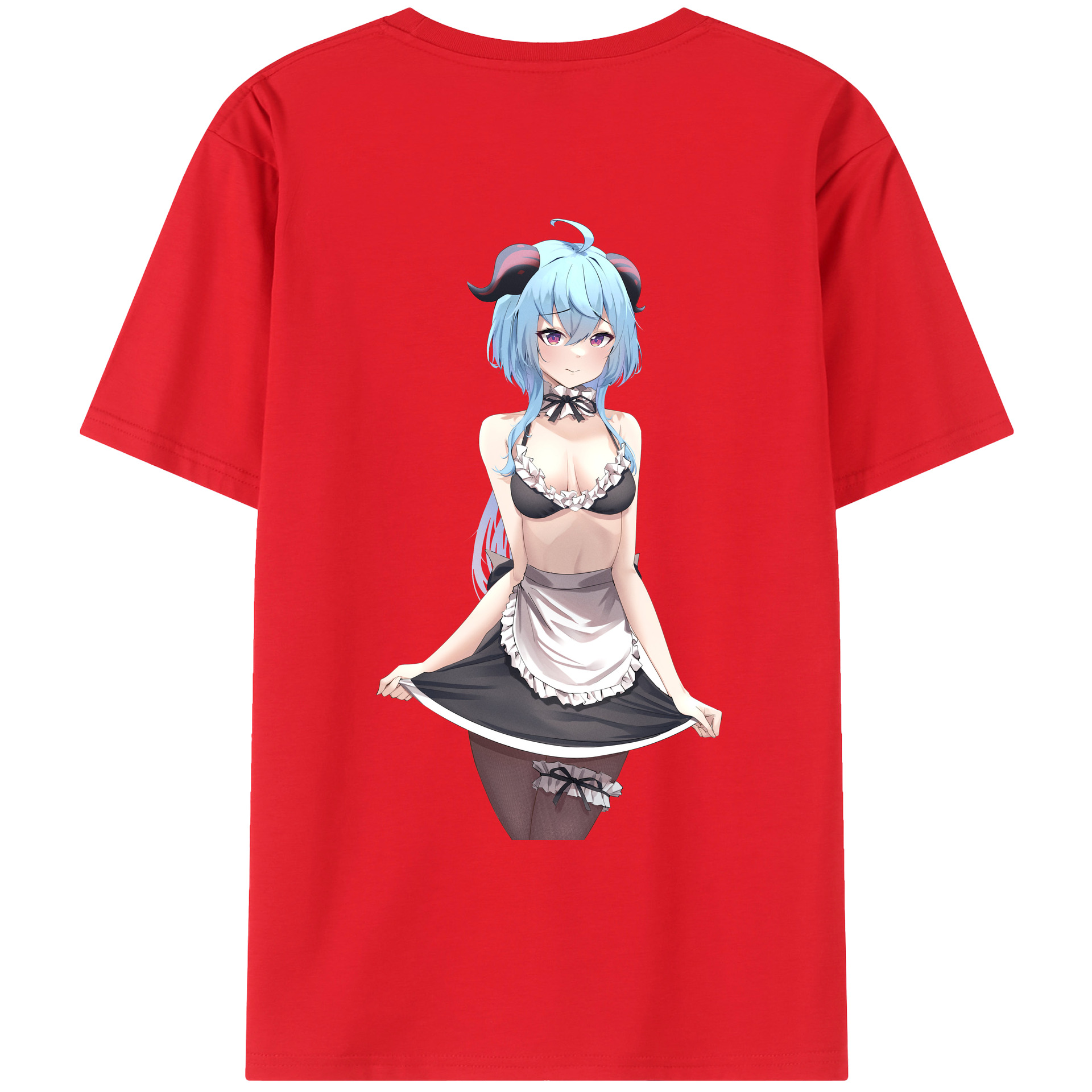 げんし神 甘雨 かんう genshin Ganyu レディース半袖Tシャツ(バックプリント)