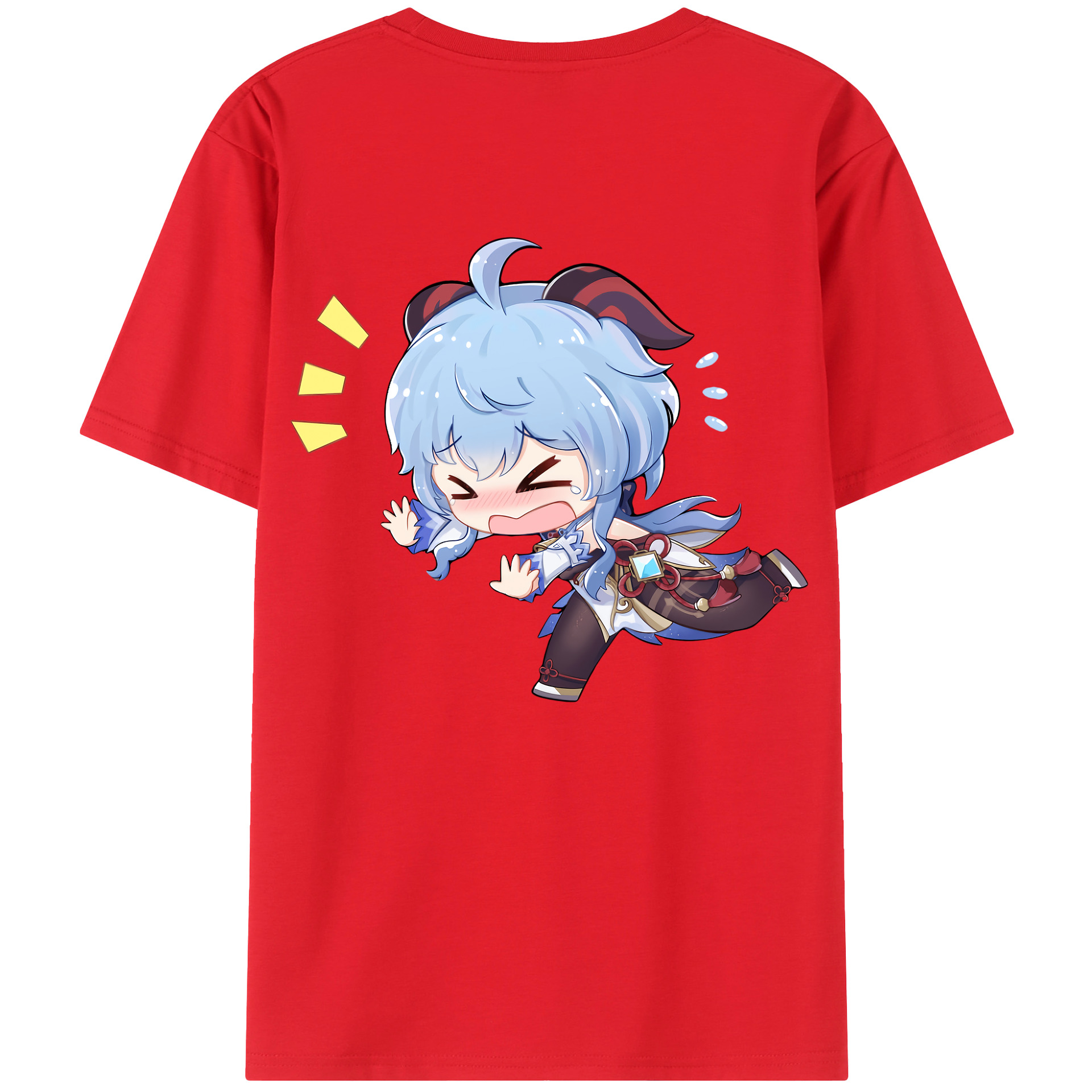 げんし神 甘雨 かんう genshin Ganyu レディース半袖Tシャツ(バックプリント)