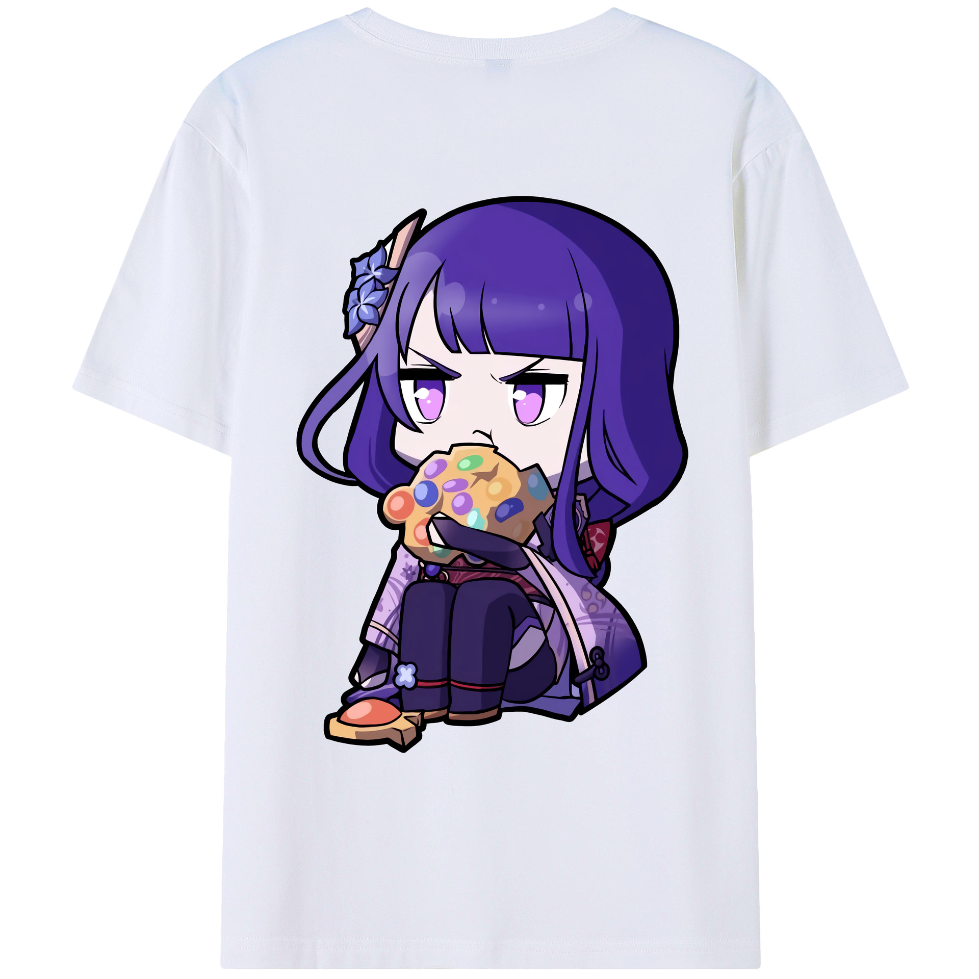 げんし神 雷電将軍 らいでんしょうぐん genshin Raiden Shogun レディース半袖Tシャツ(バックプリント)