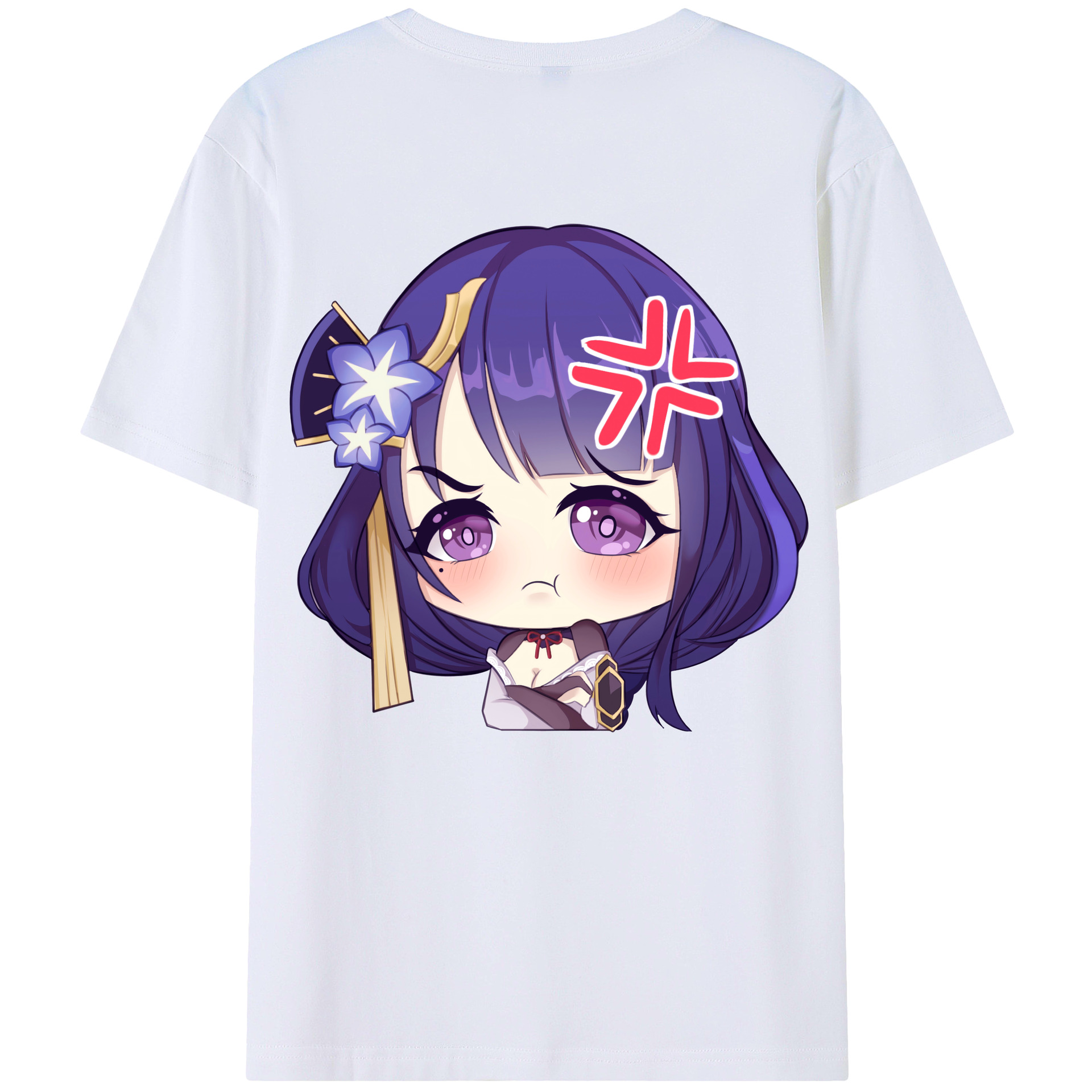 げんし神 雷電将軍 らいでんしょうぐん genshin Raiden Shogun レディース半袖Tシャツ(バックプリント)